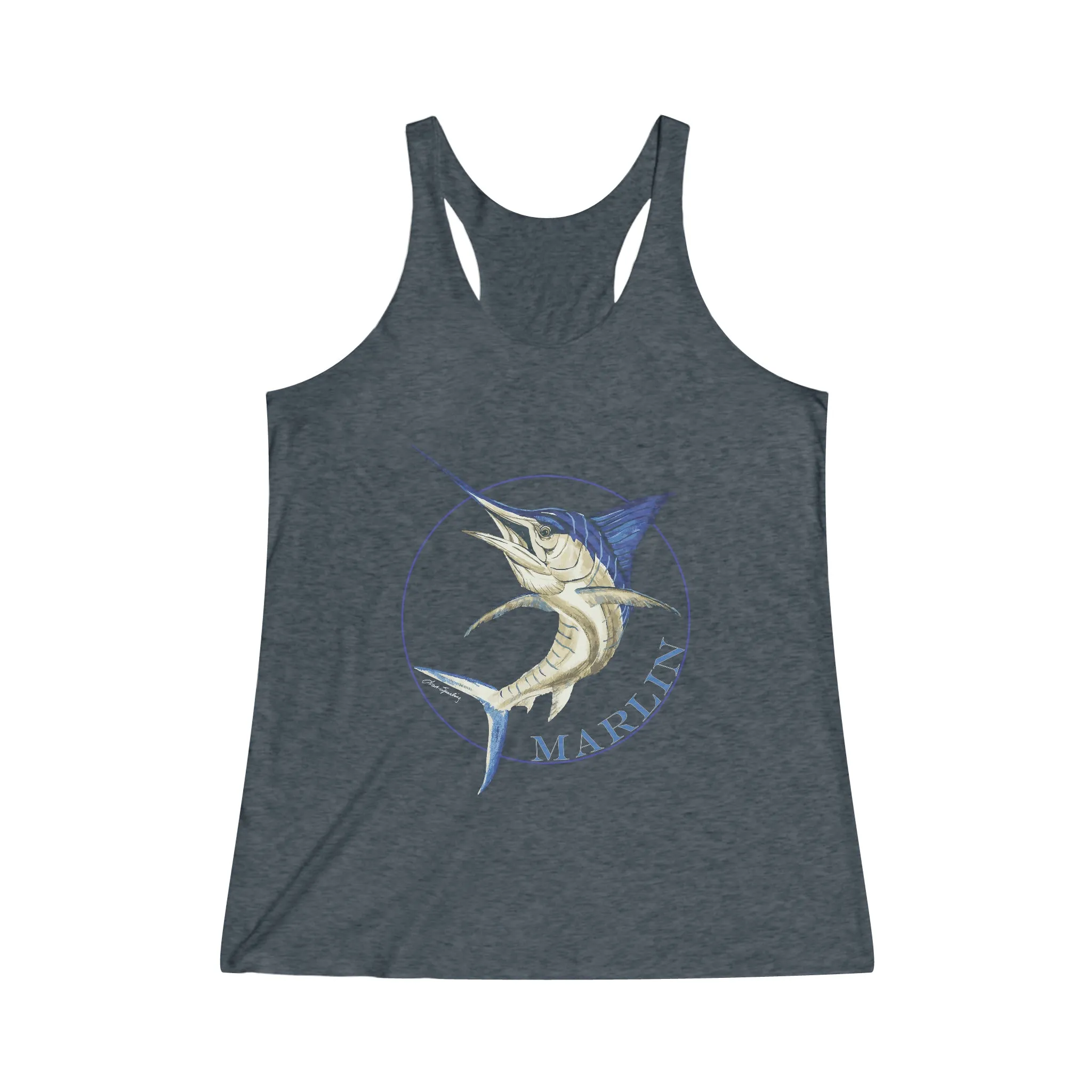 Marlin Tank Top, Women's Marlin Fish Tank Top, Fishing Tank Top, Lady Angler Tank Top, Marlin Fish Shirt, Women's Fish Gift