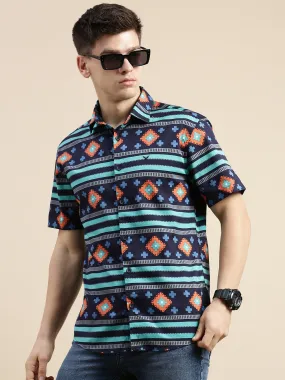 Men Multi Geometrical Casual Shirt