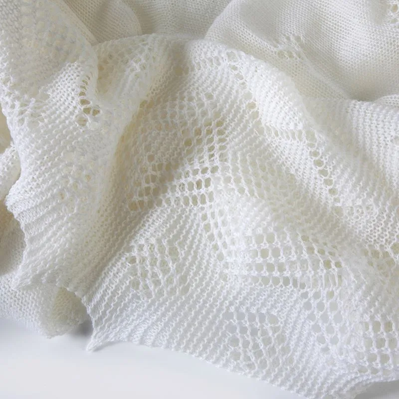 Merino Wool Christening Shawl