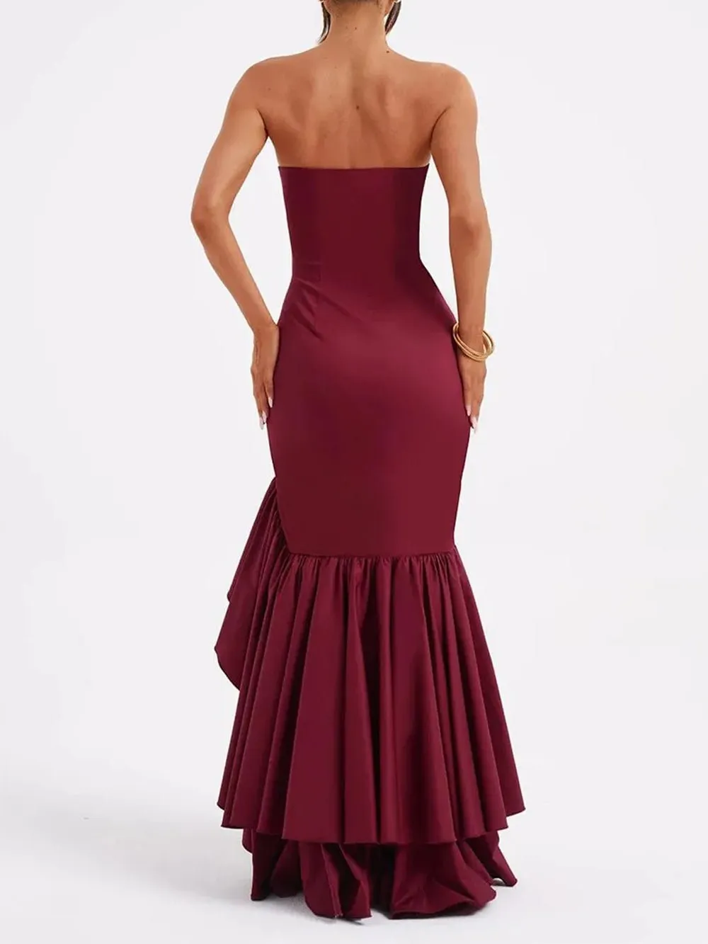 Michelle Off Shoulder Backless Bodycon Maxi Dress