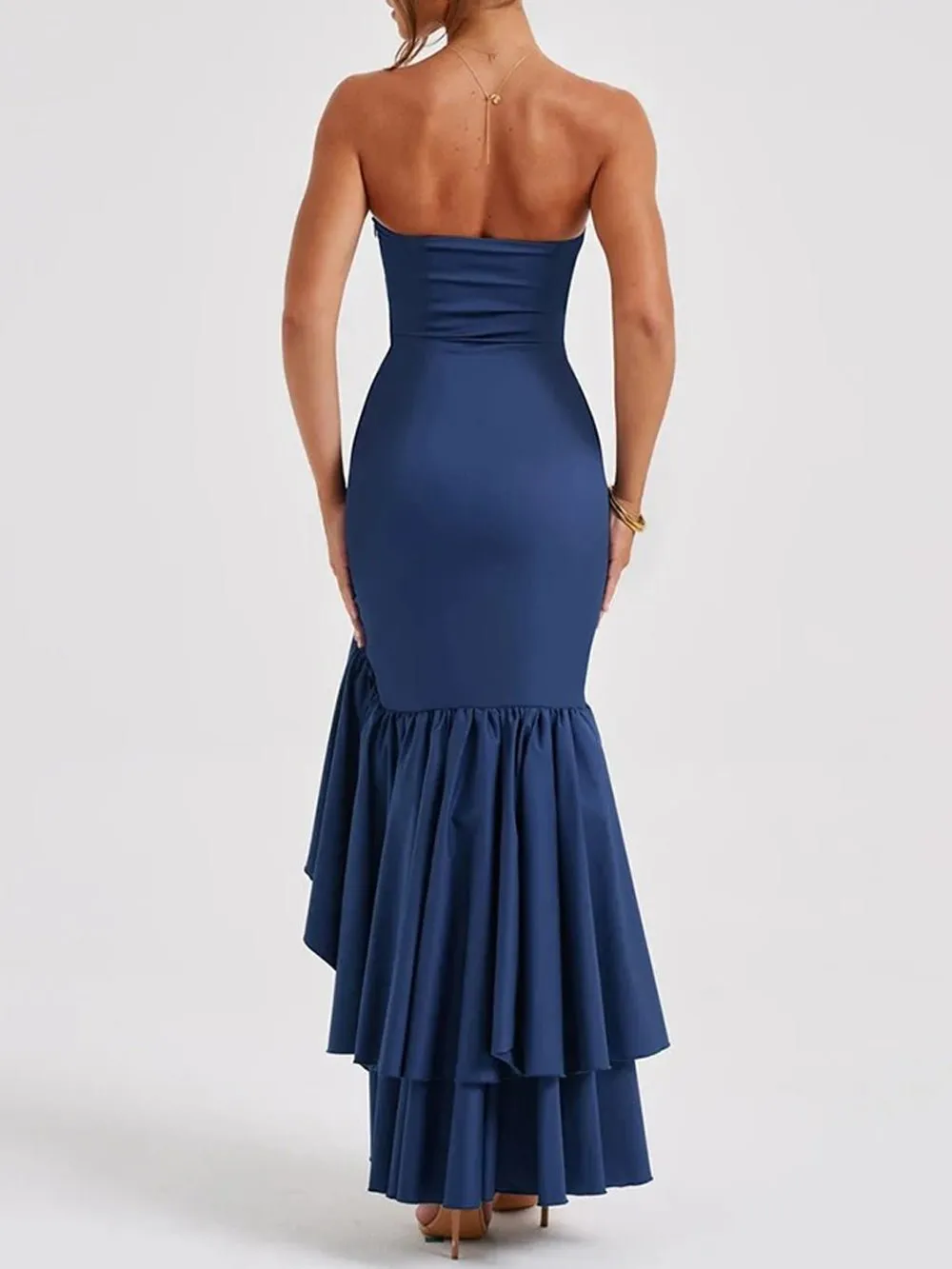 Michelle Off Shoulder Backless Bodycon Maxi Dress