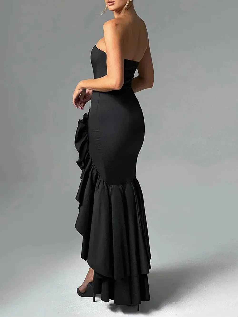 Michelle Off Shoulder Backless Bodycon Maxi Dress