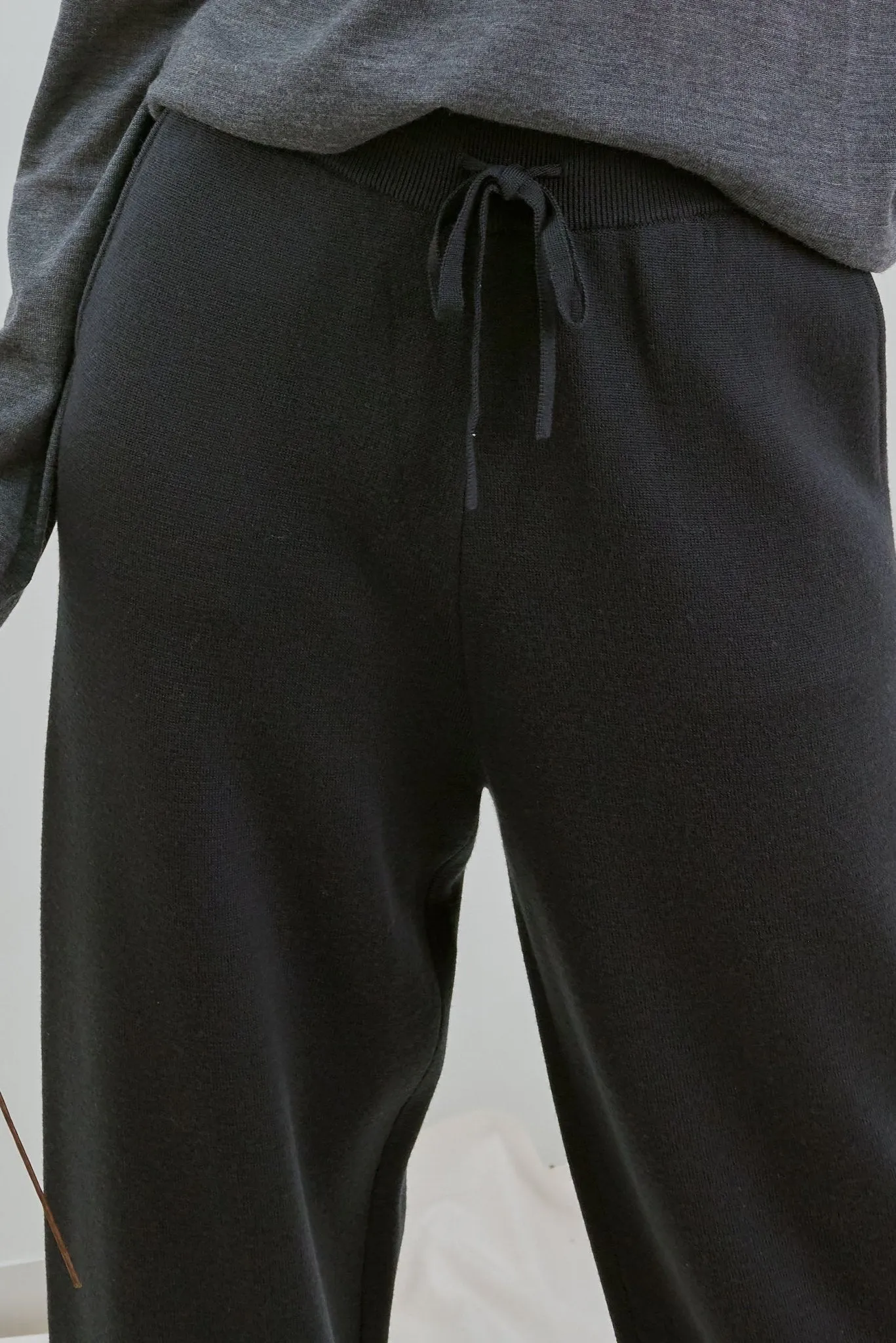 MILANO merino wool trackpants (Black)