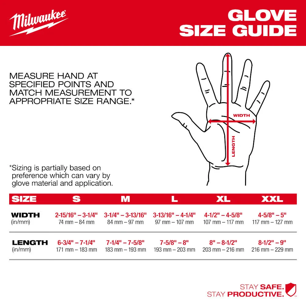 Milwaukee 48-73-8151 Impact Cut 5 Nitrile Dip Glove - M