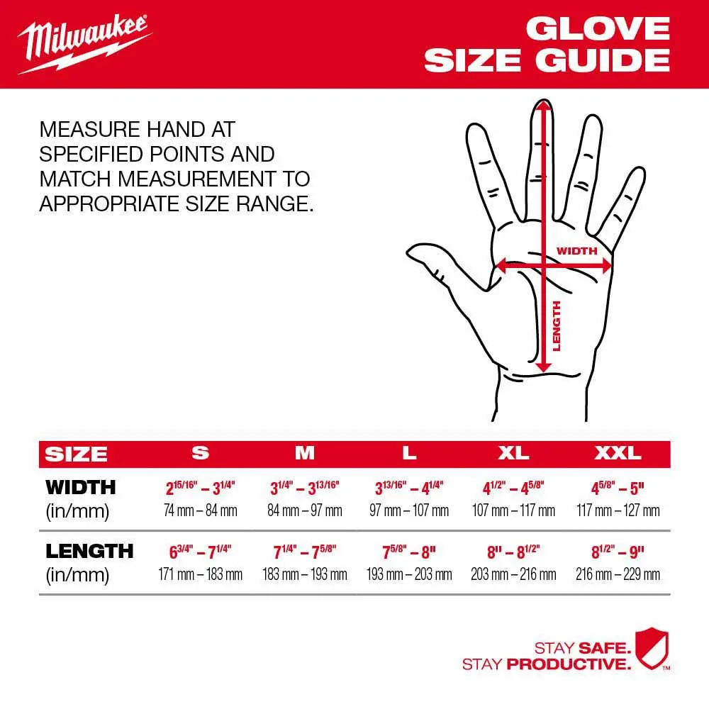 Milwaukee 48-73-8741B High Dexterity A4 Polyurethane Dipped Gloves - Medium