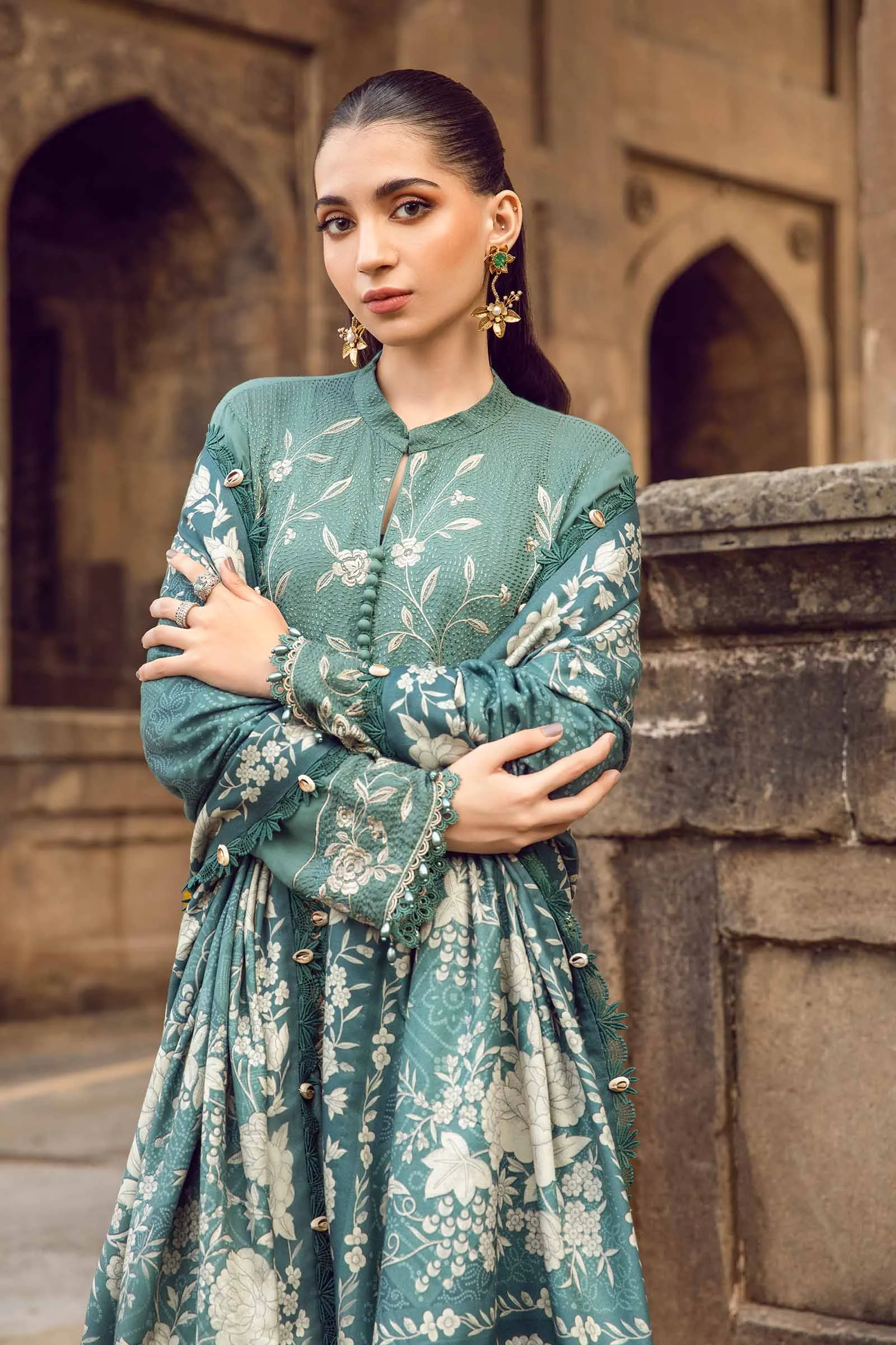 Mprints'24 - 3 Piece Unstitched Printed Linen Suit | MPT-2408-A