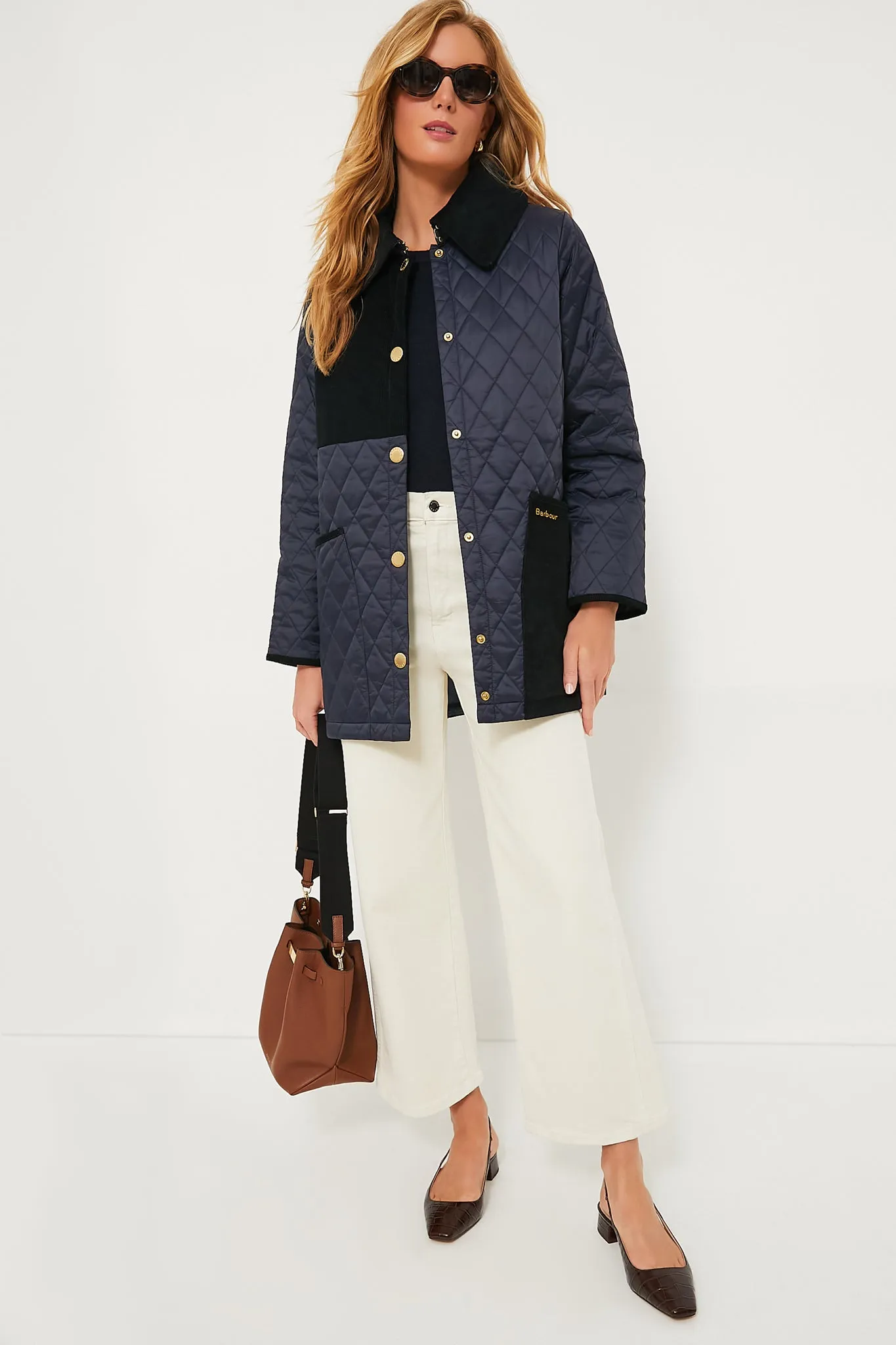 Navy Reeth Quilted Jacket