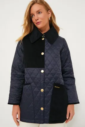 Navy Reeth Quilted Jacket