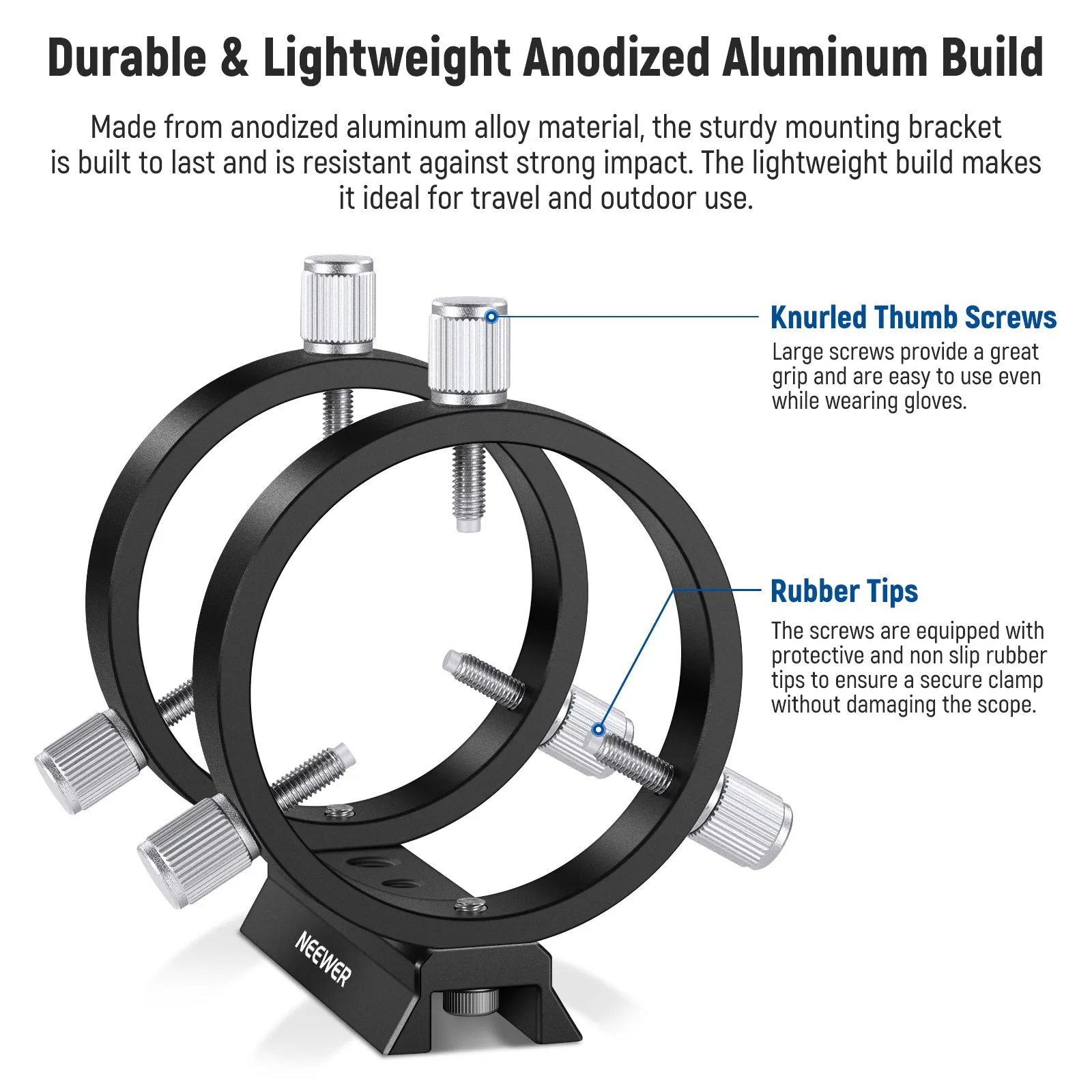 NEEWER LA-07 Adjustable Guiding Scope Ring Set