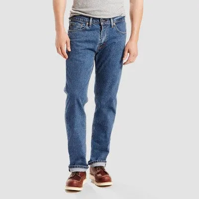 New - Levi's Men's 505 Regular Fit Straight Jeans