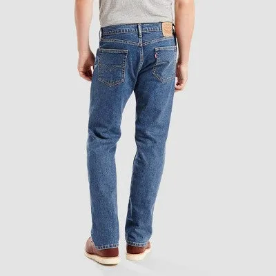 New - Levi's Men's 505 Regular Fit Straight Jeans