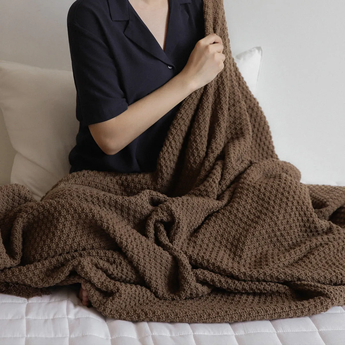 Nordic Style Sofa Cover Office Nap Blanket Air Conditioning Blanket Cover Blanket Shawl Wool Knitted Blanket