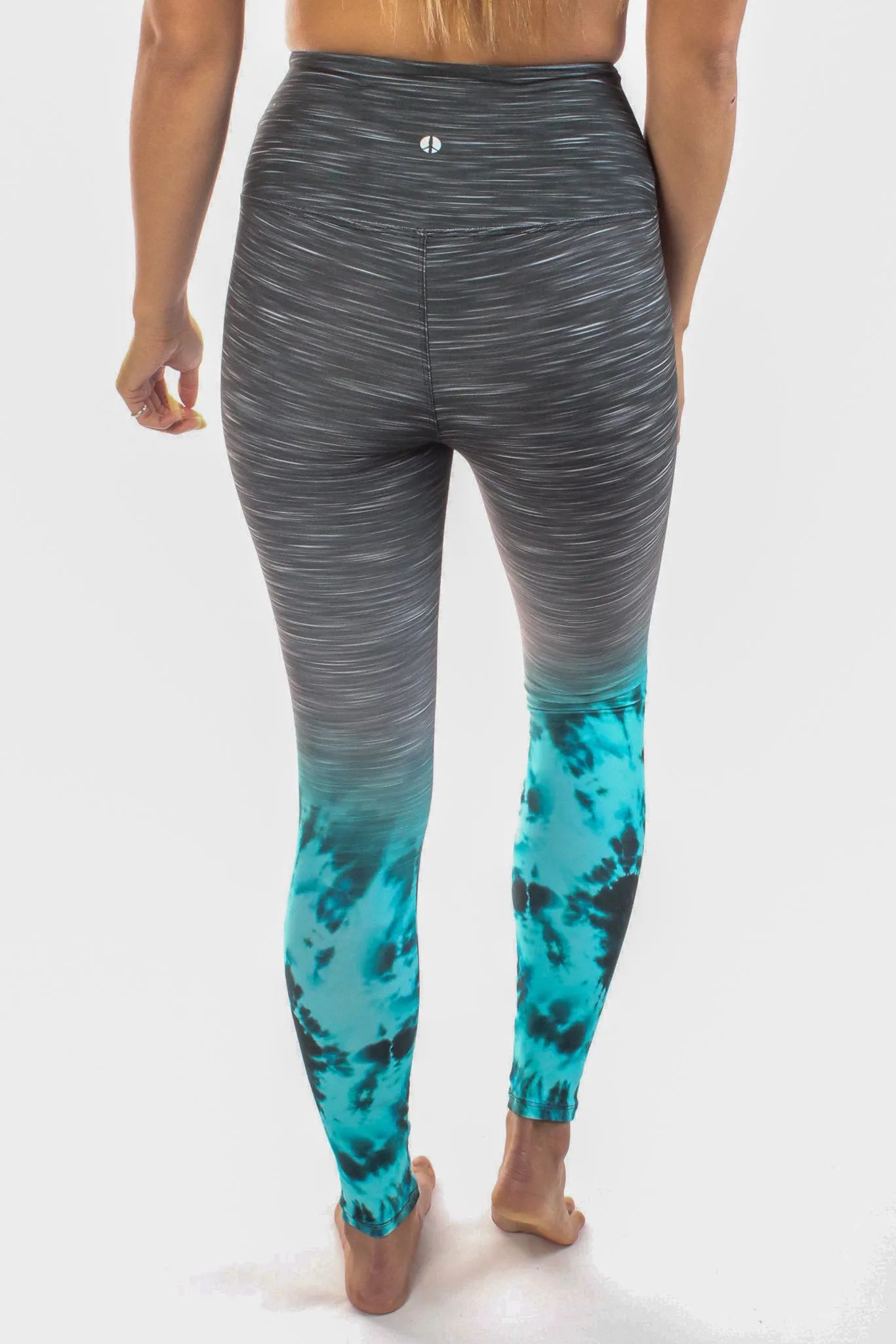 Ocean Striated High Compression Tie Dye Legging