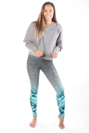 Ocean Striated High Compression Tie Dye Legging