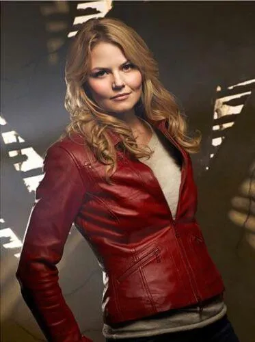 ONCE UPON A TIME" Jennifer Morrison "Emma Swan" Ladies Red Sheep Leather Jacket