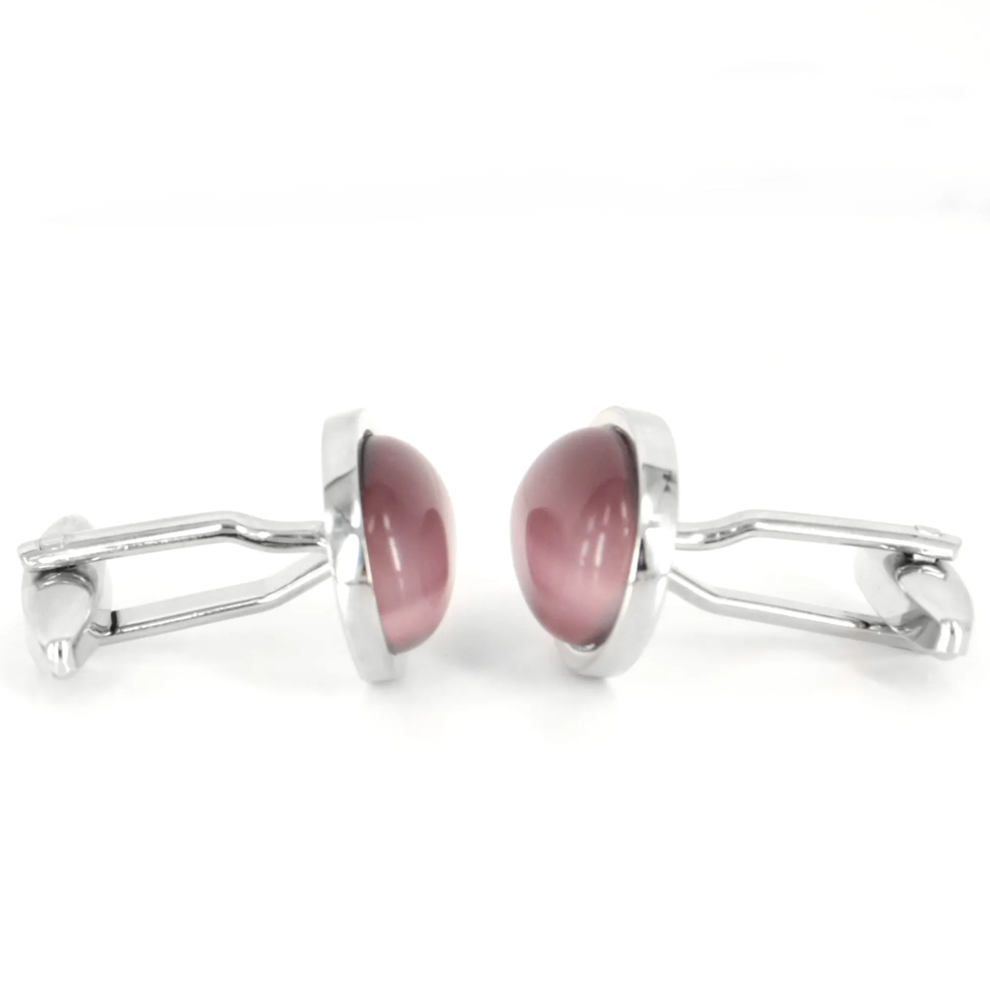 Oval Mauve fiber optic Cufflinks (Online Exclusive)