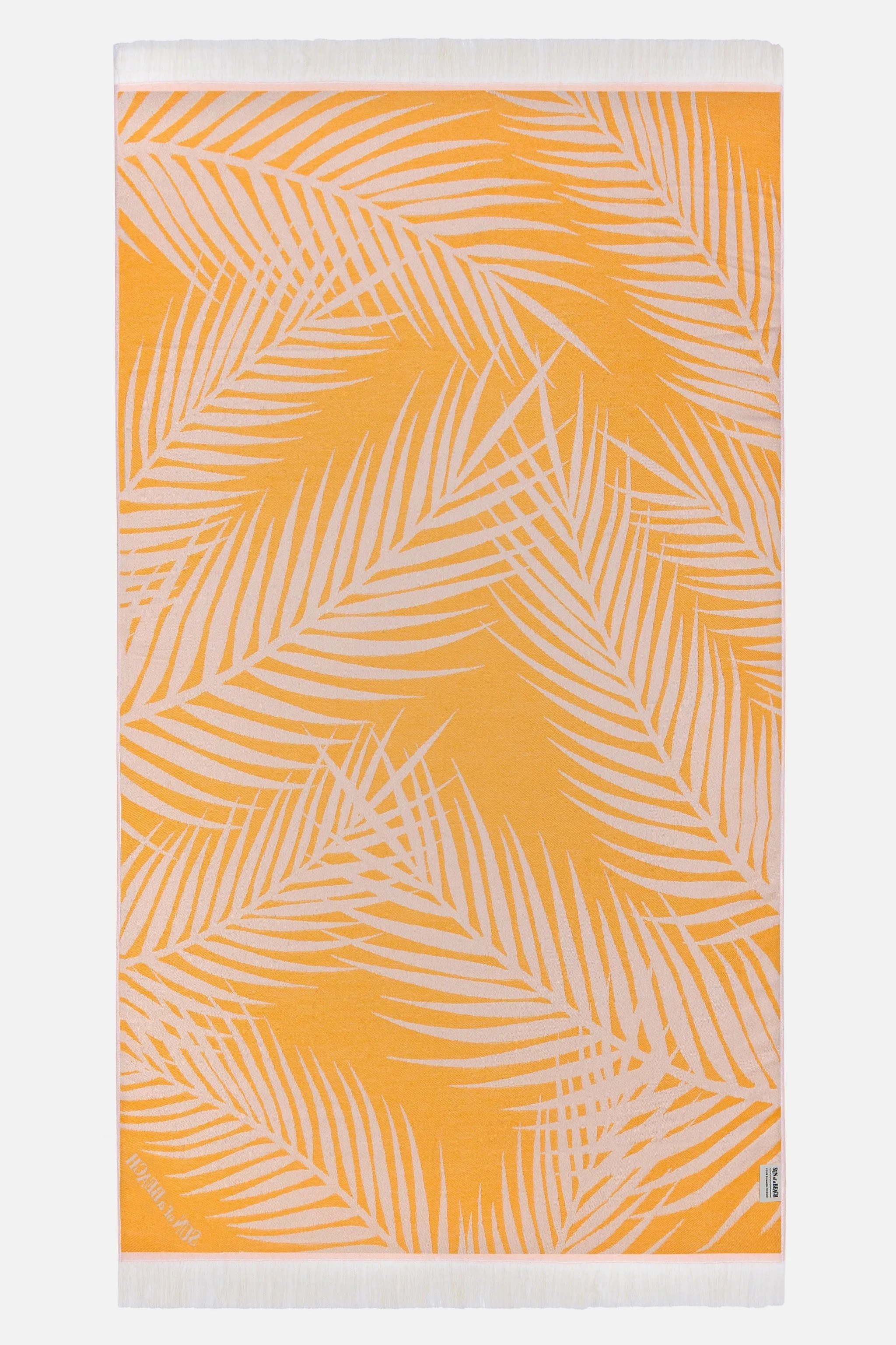 Palm Springs Super Yellow | Feather Beach Towel