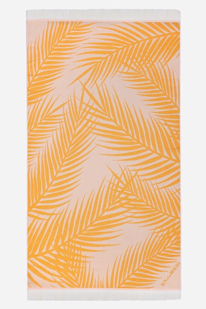 Palm Springs Super Yellow | Feather Beach Towel