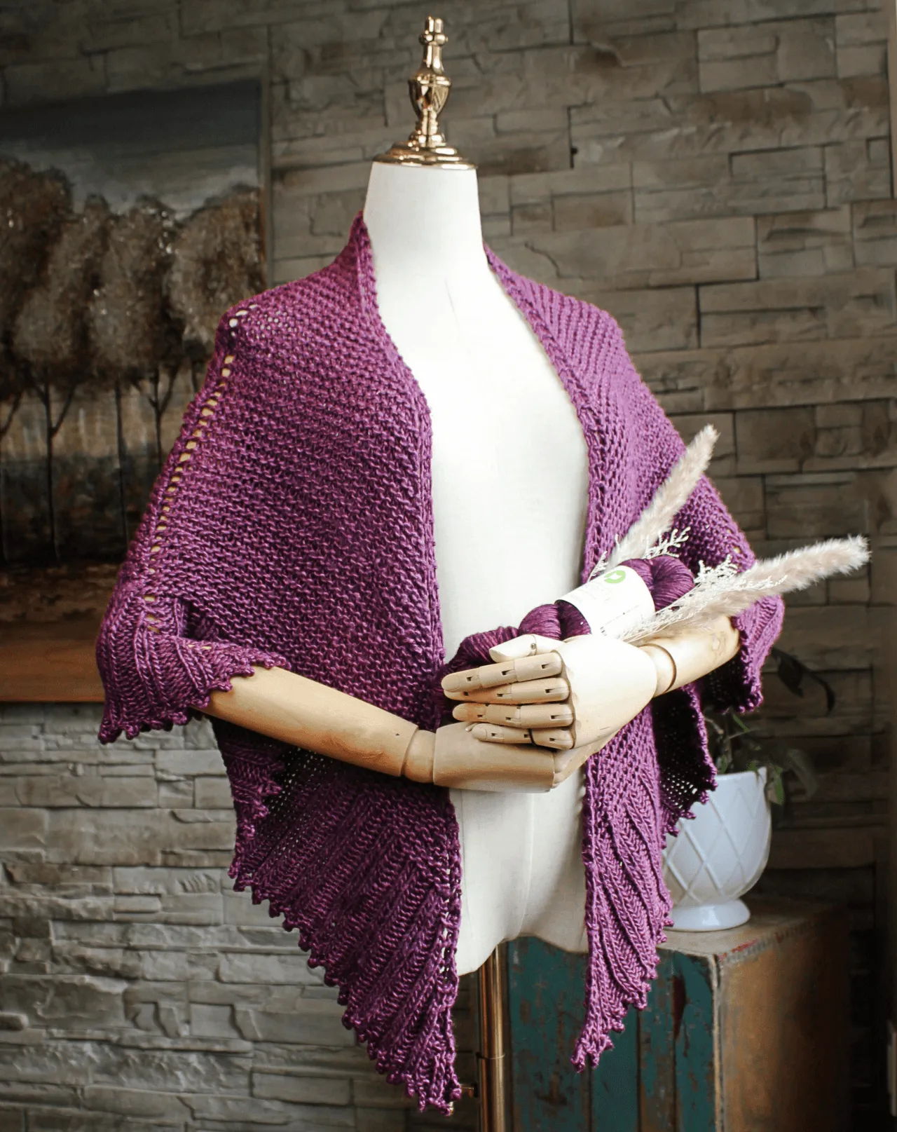 Palmer House Shawl FREE Knitting Pattern