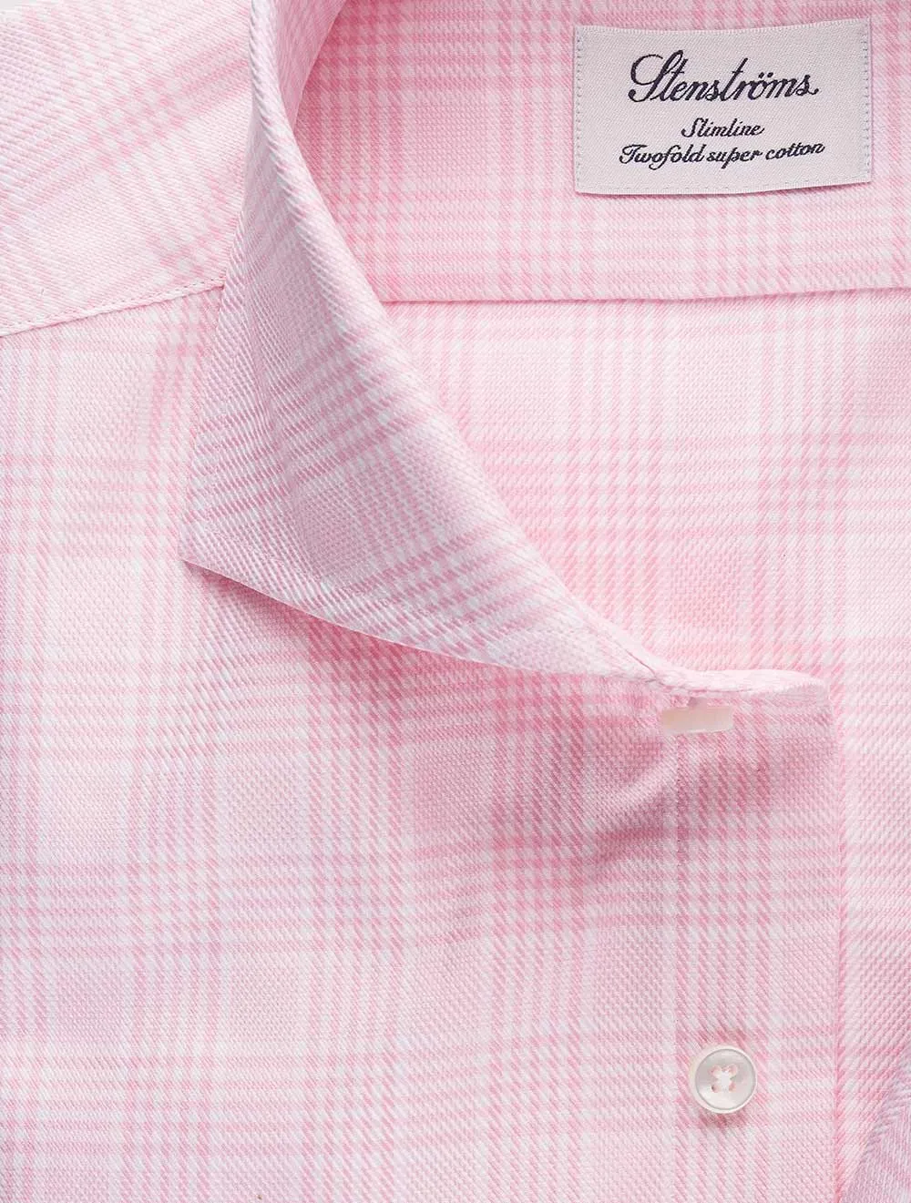 Pink Glen Check Slim Fit Shirt