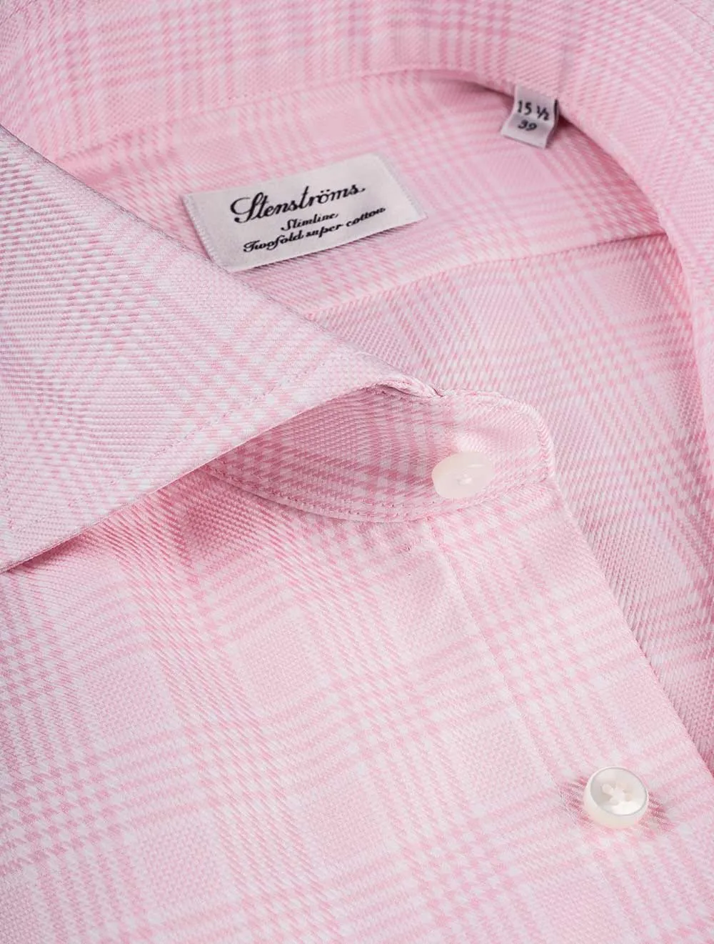 Pink Glen Check Slim Fit Shirt