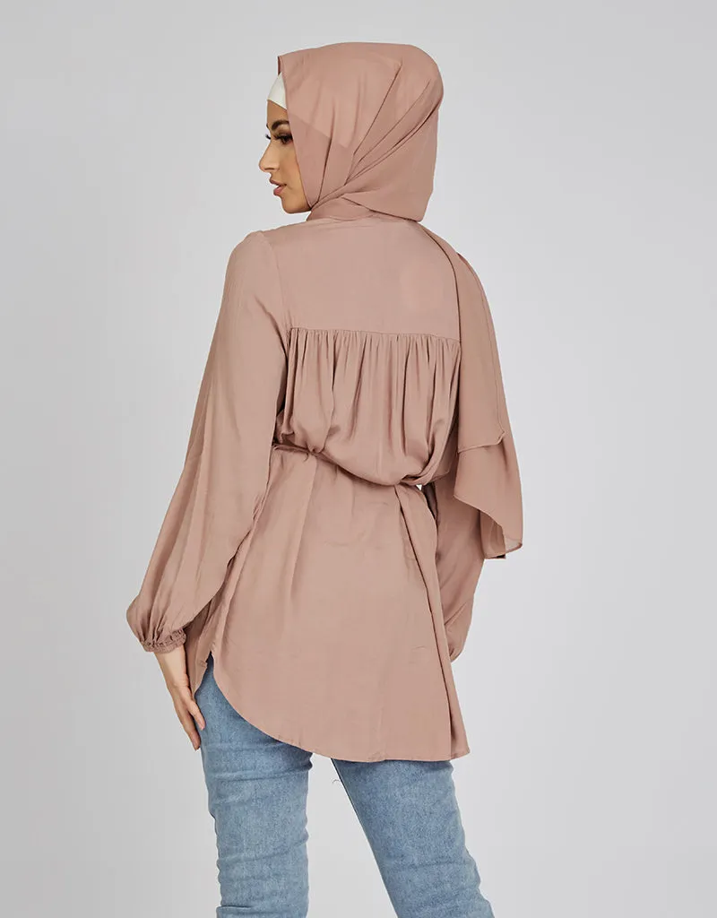 Pleat Top Loop Shirt