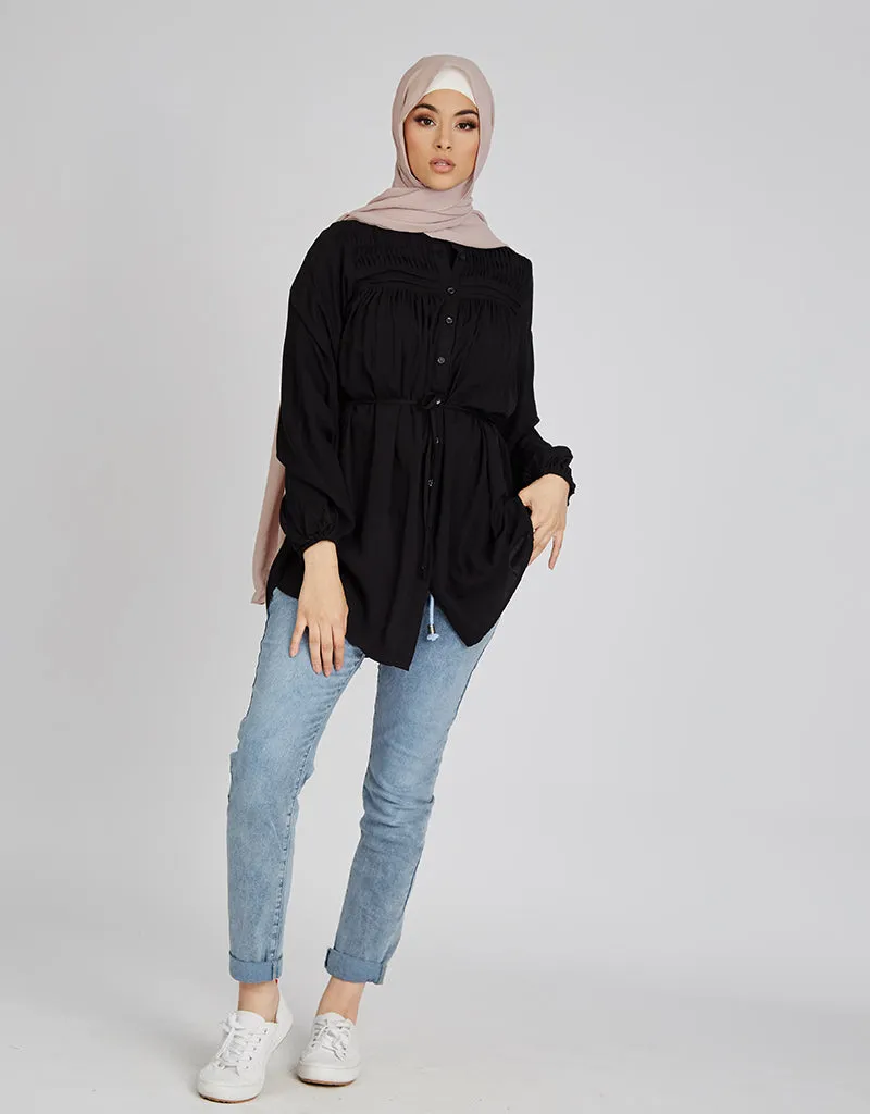 Pleat Top Loop Shirt