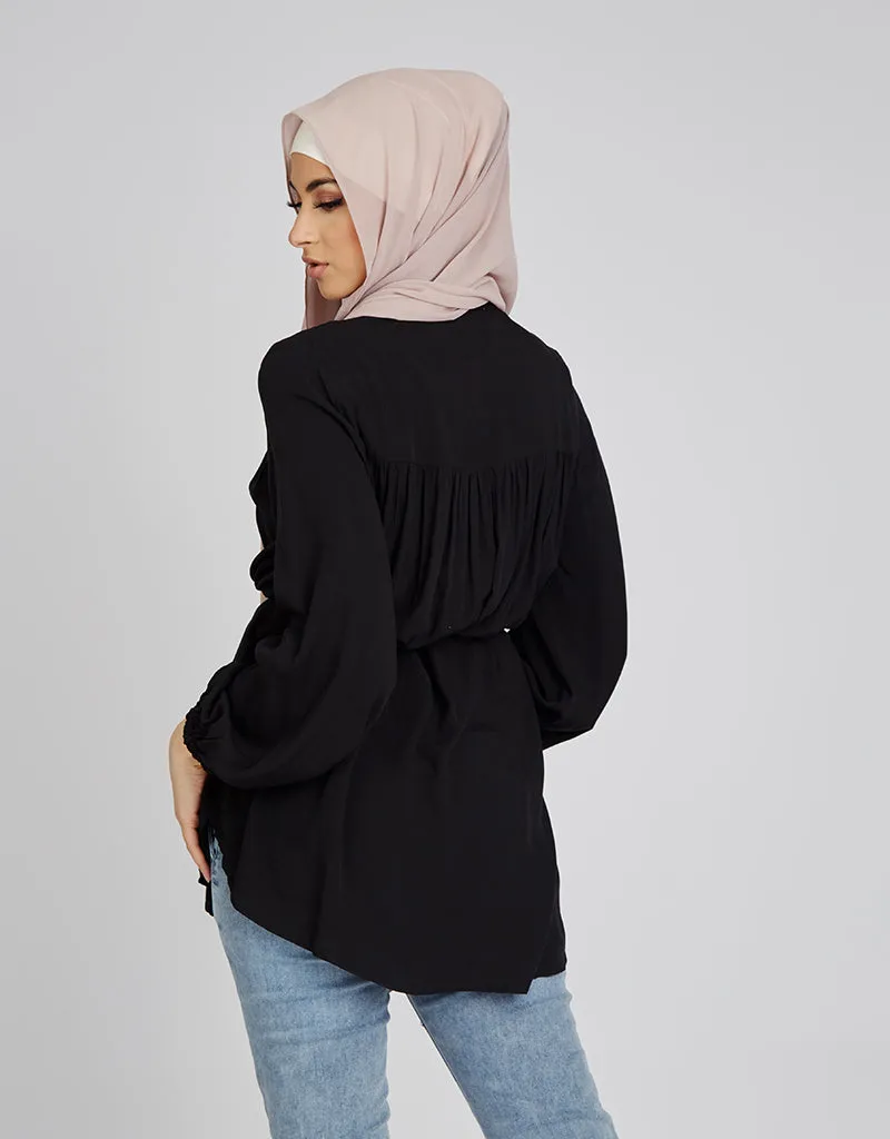 Pleat Top Loop Shirt