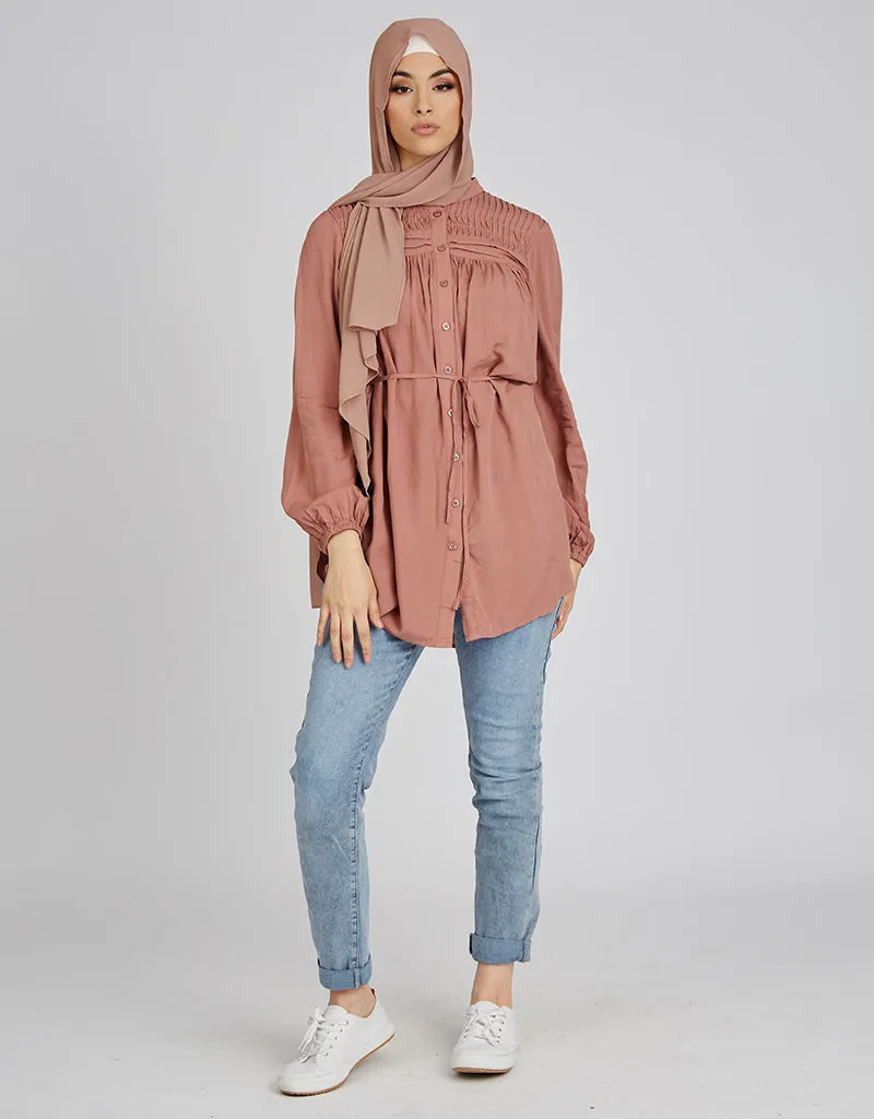 Pleat Top Loop Shirt