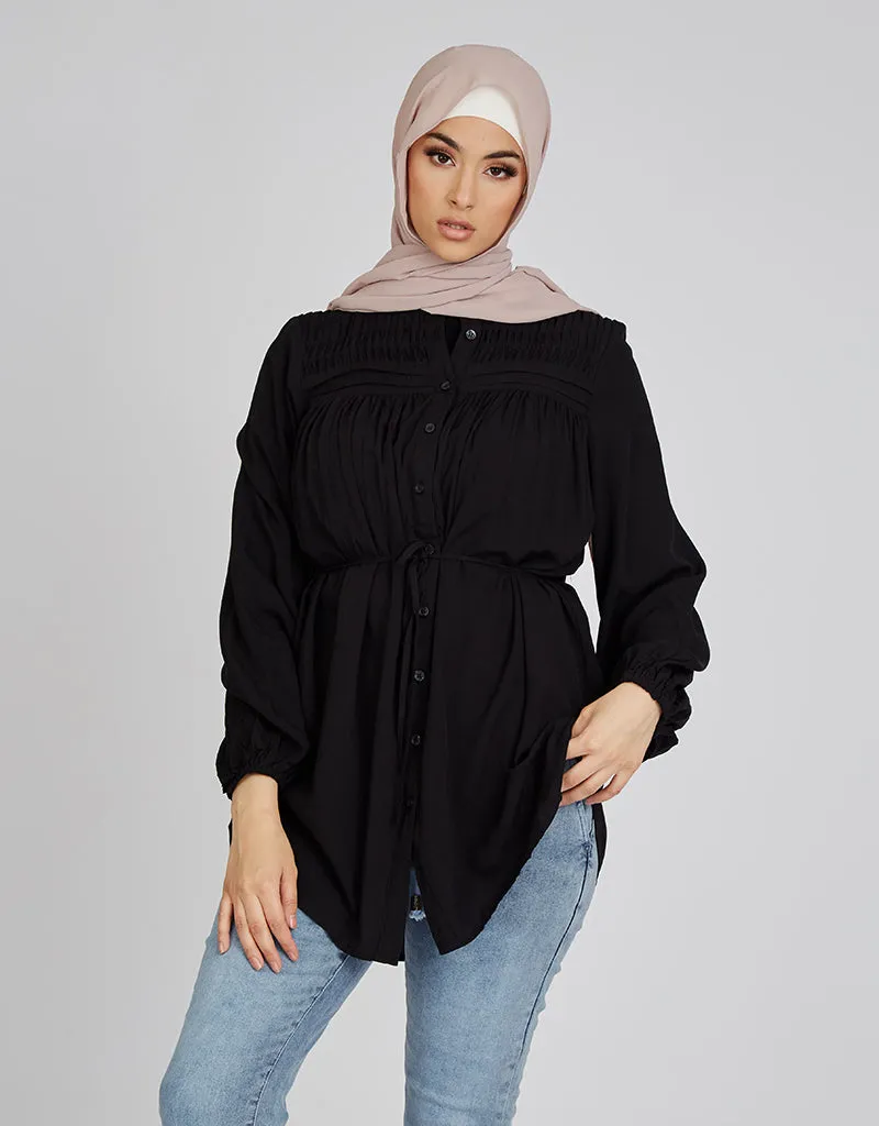 Pleat Top Loop Shirt