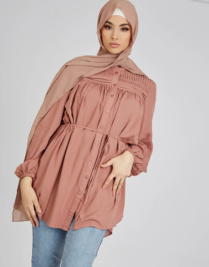 Pleat Top Loop Shirt