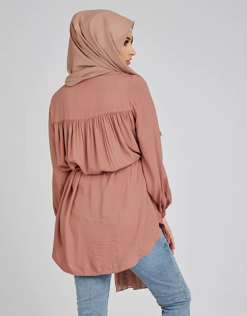 Pleat Top Loop Shirt