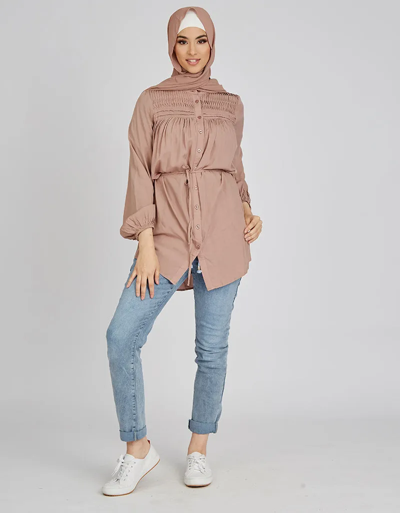 Pleat Top Loop Shirt