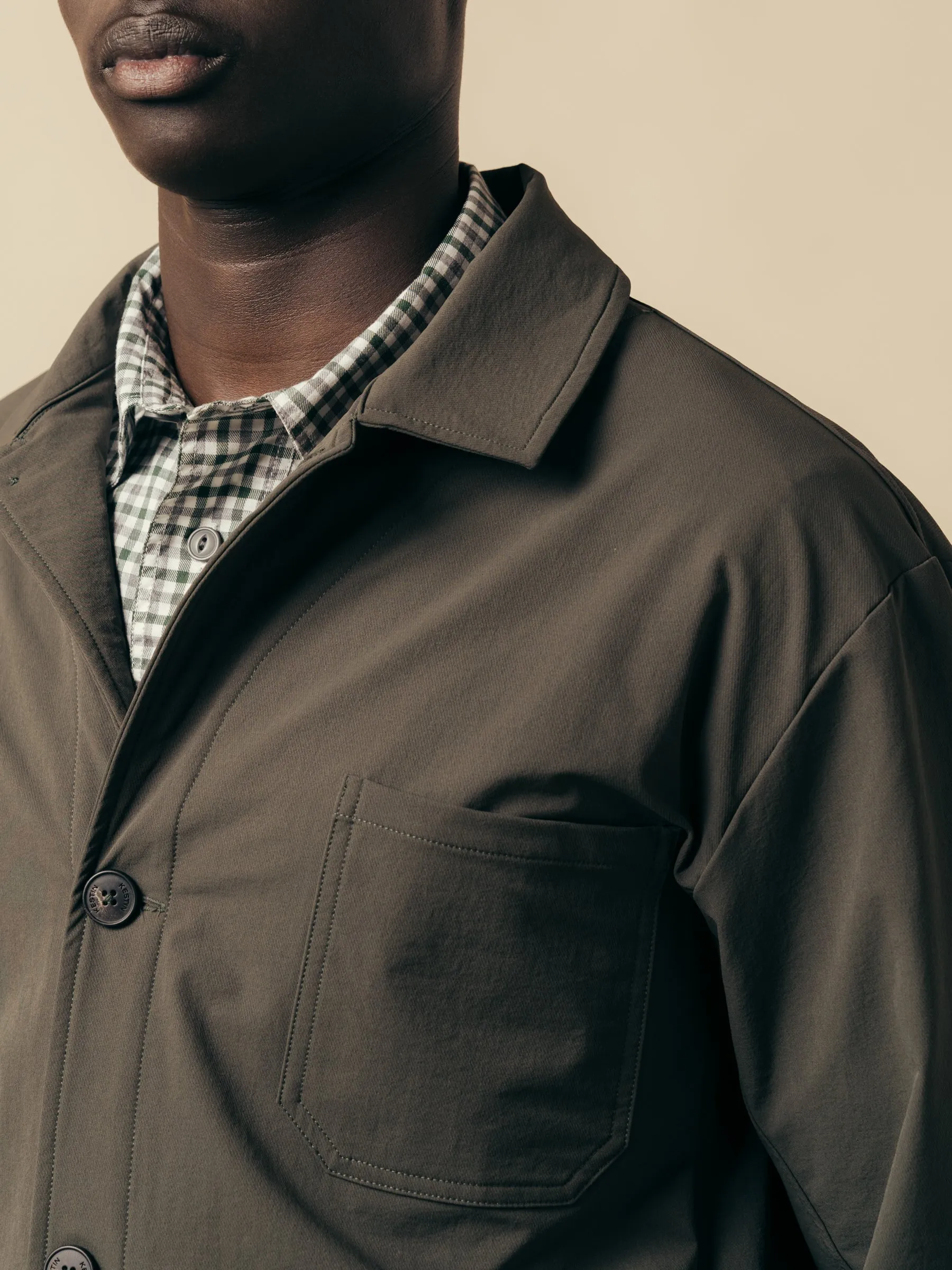 Port Jacket In Slate CORDURA 4-Way Stretch Nylon