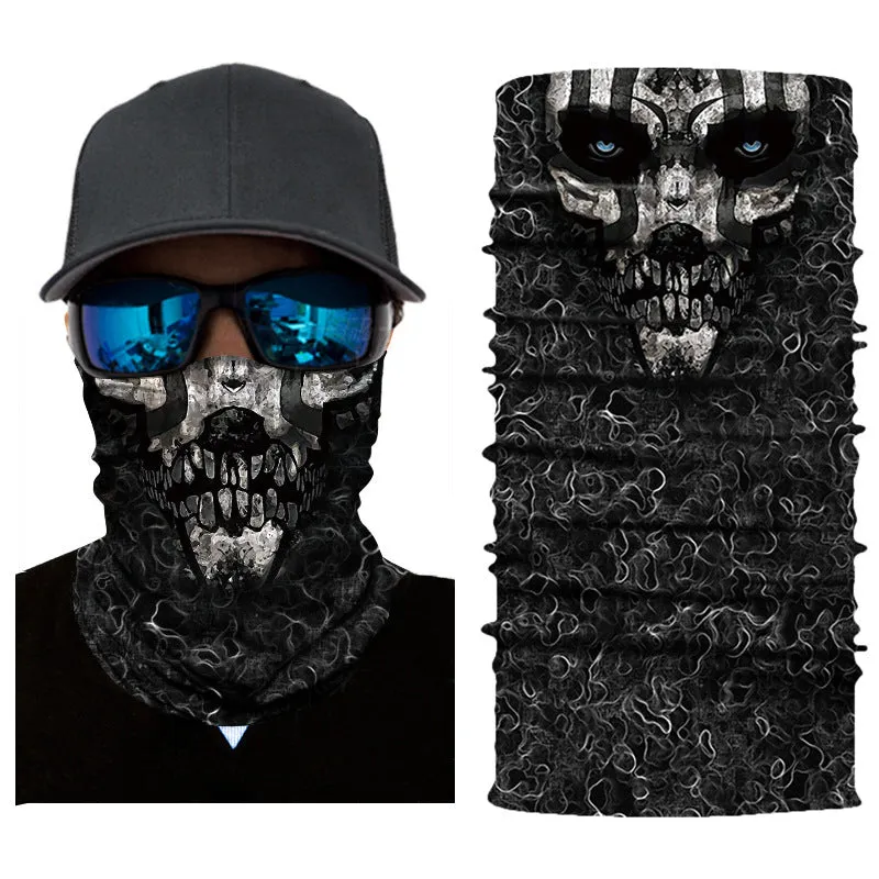 Printed Sunscreen Dustproof Cartoon Cycling Mask for Men and Women