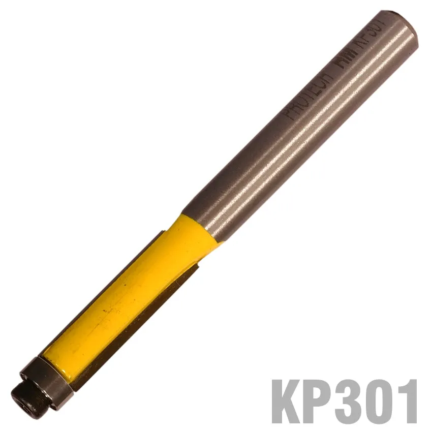 PRO-TECH TRIM BIT 1/4'X 3/4'WITH BOTTOM BEARING 1/4' SHANK KP301