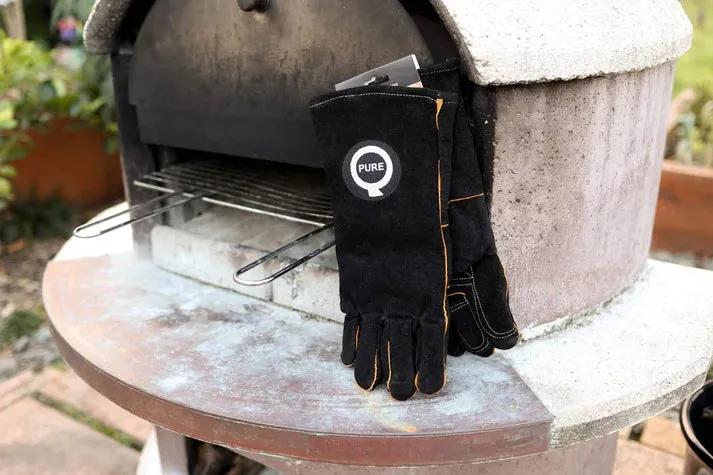 PureQ "Rawhide" High Temp Leather BBQ Gloves