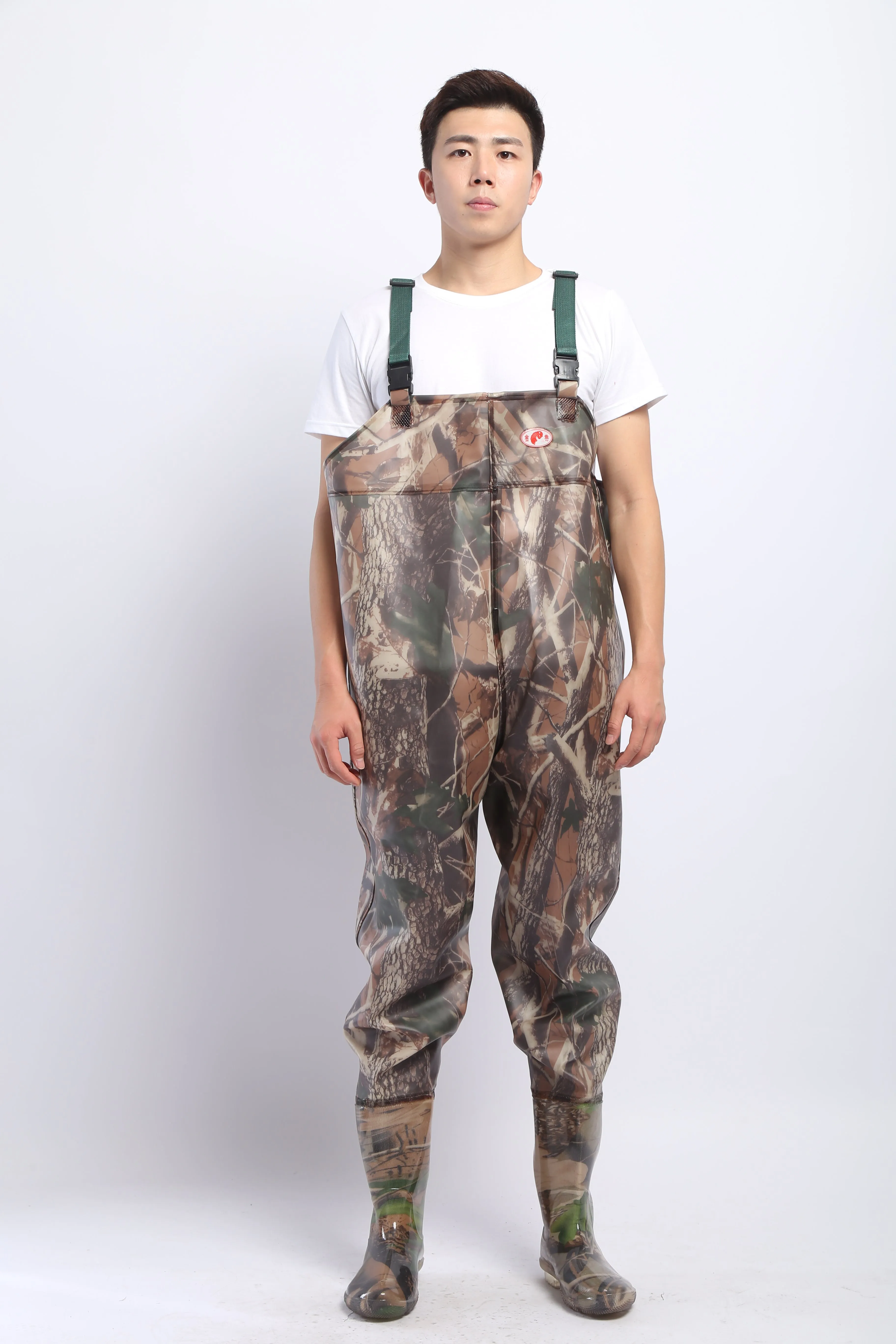 PVC Fishing & Hunting Lightweight Chest Waders-Size:40