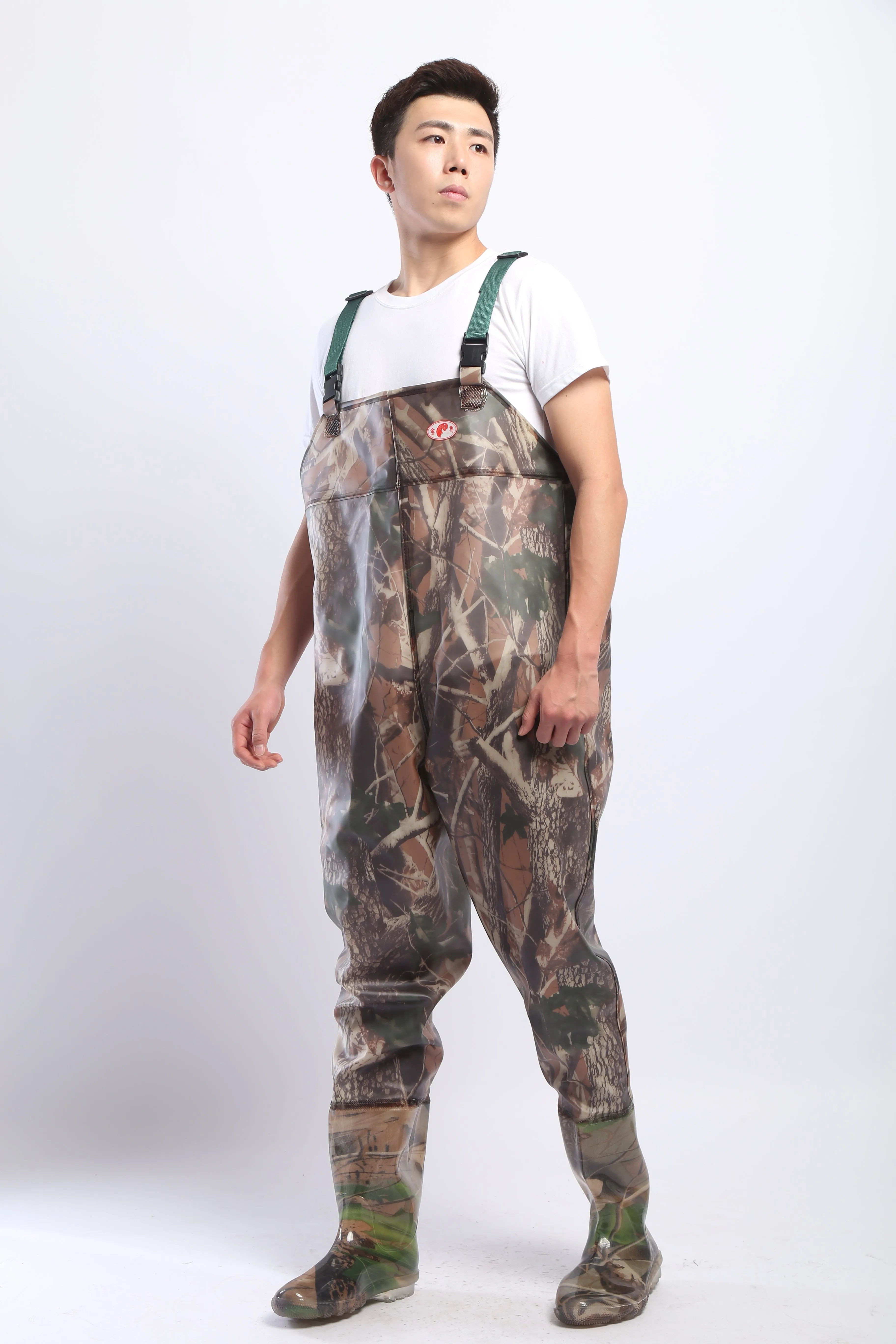 PVC Fishing & Hunting Lightweight Chest Waders-Size:40