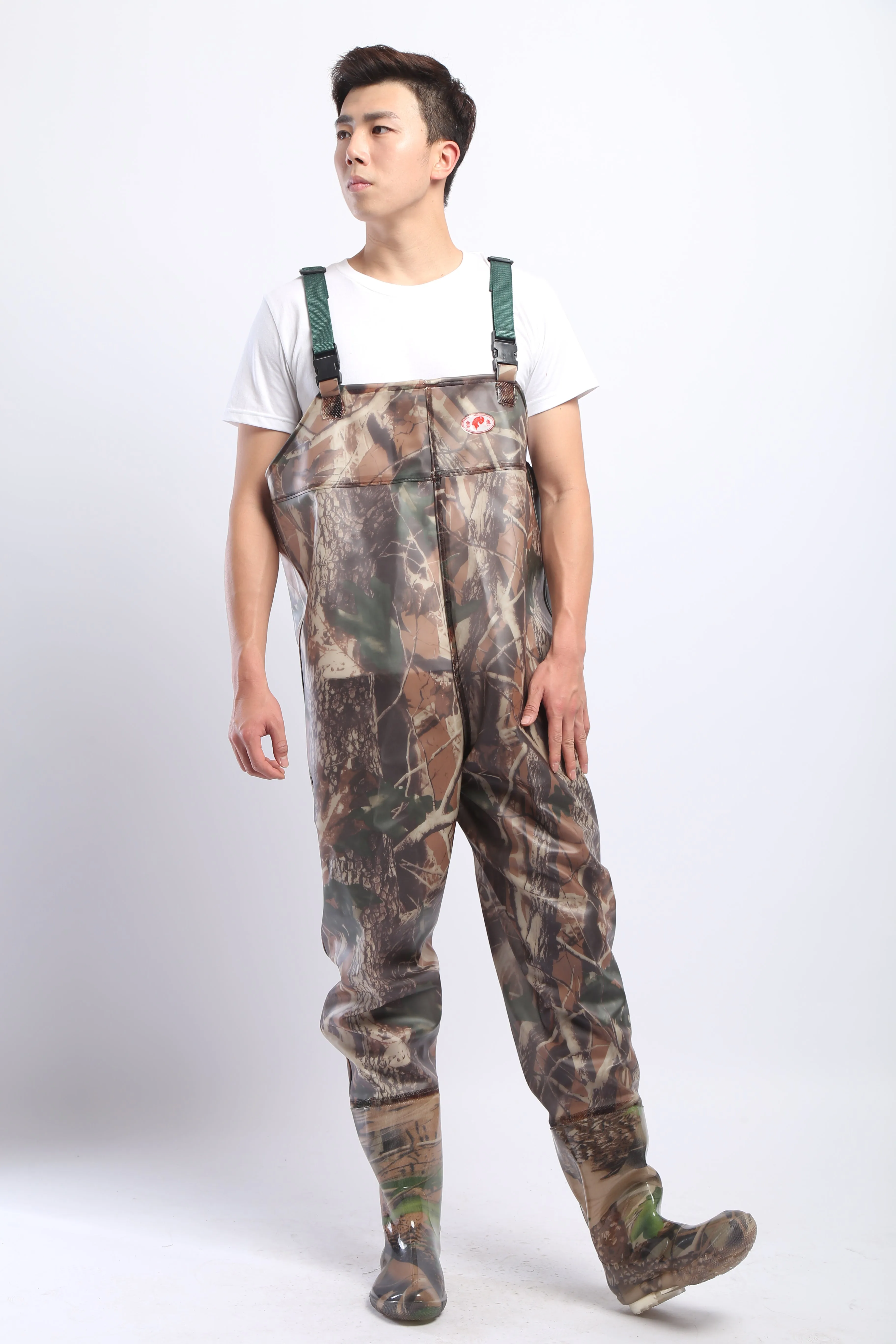 PVC Fishing & Hunting Lightweight Chest Waders-Size:40