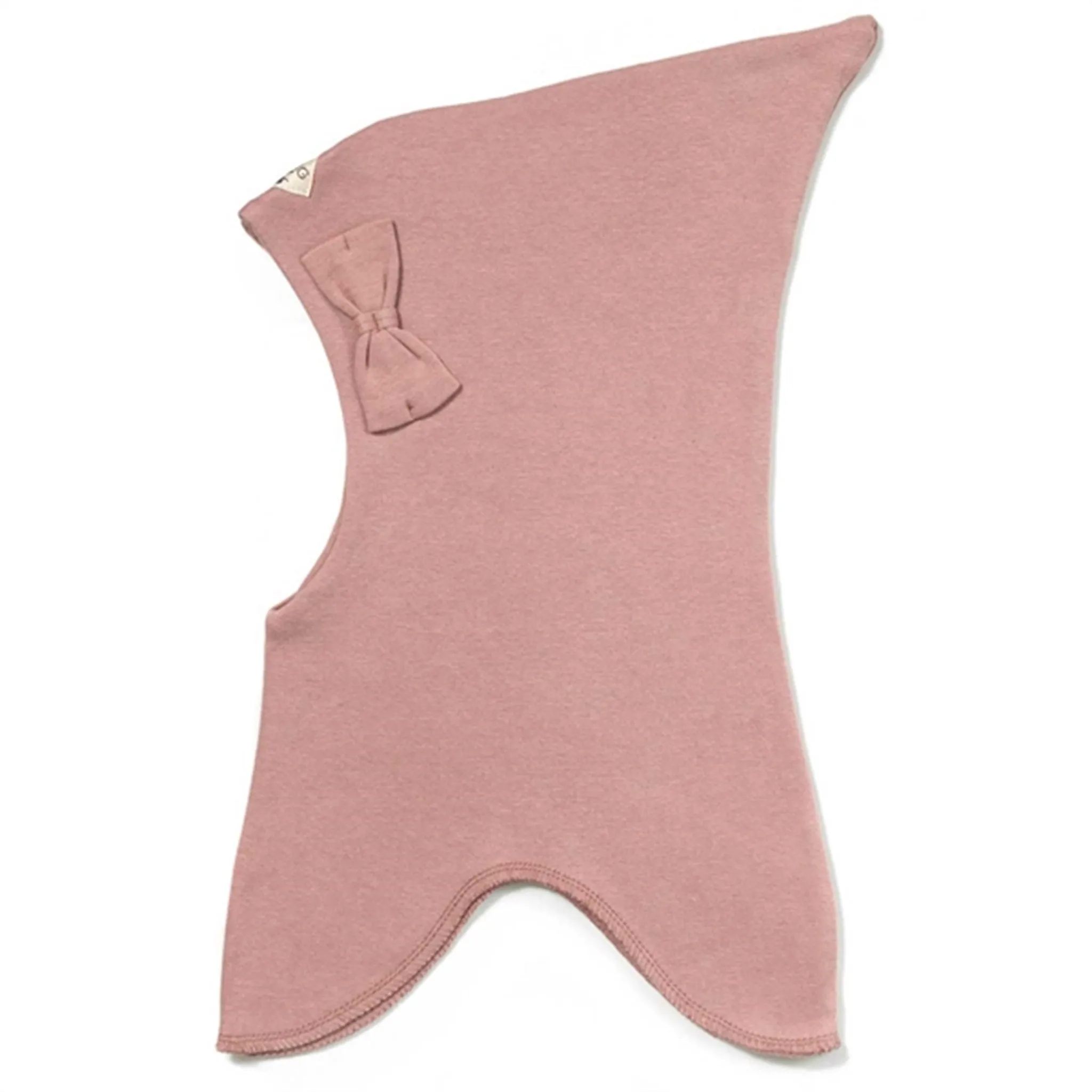 Racing Kids Top Balaclava Bow 2-layer Dusty Rose