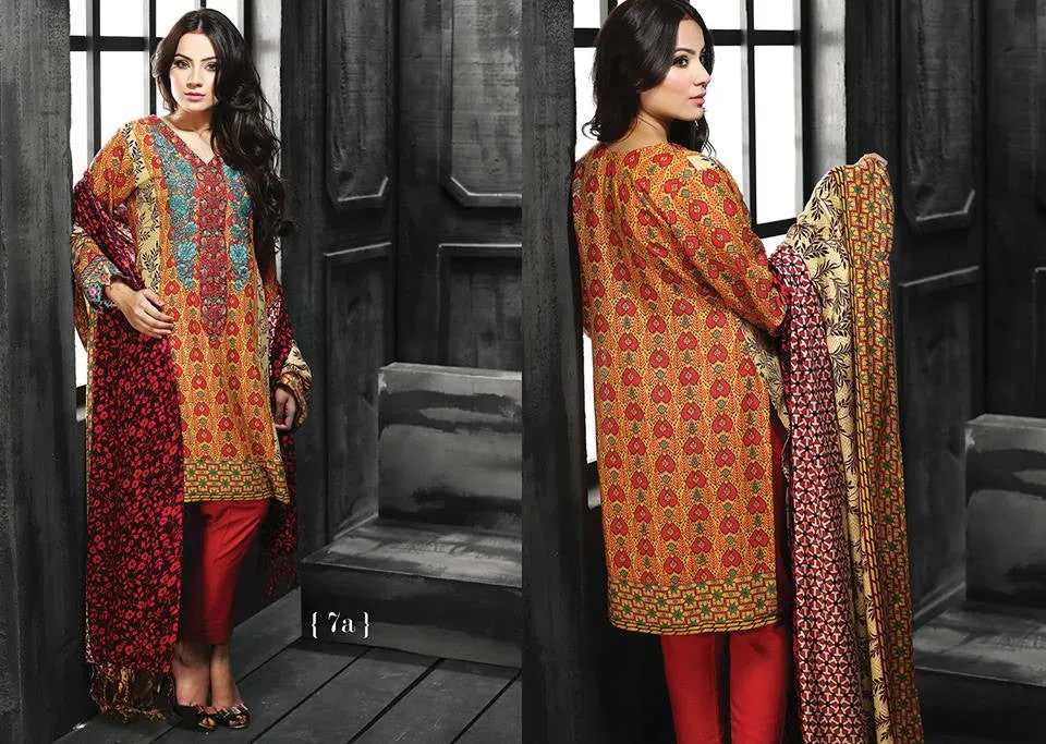 RajBari Silk Karandi Winter Collection 2015 - 7A