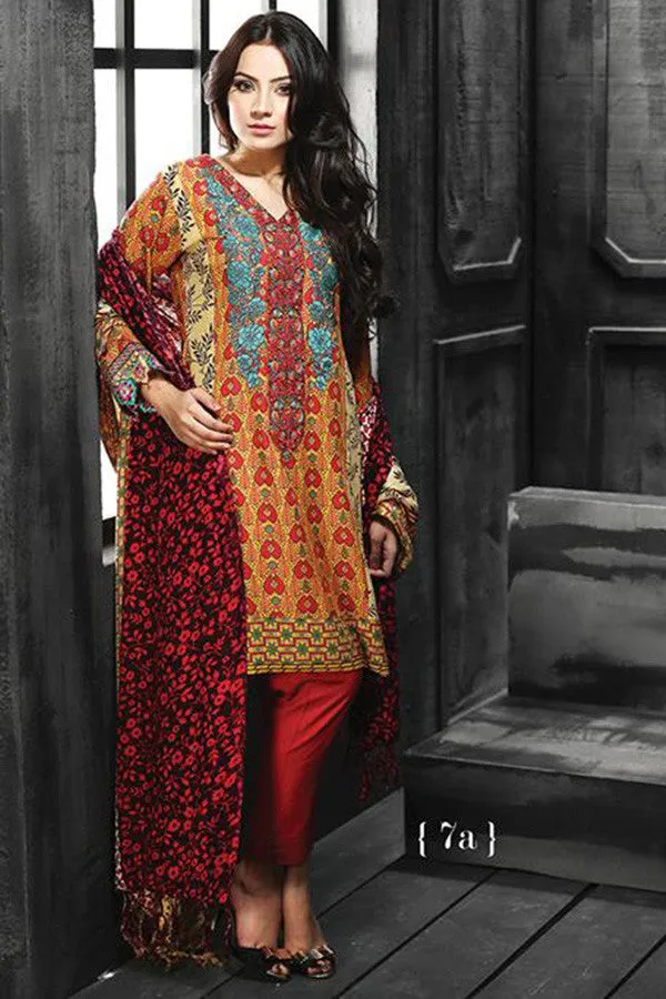 RajBari Silk Karandi Winter Collection 2015 - 7A