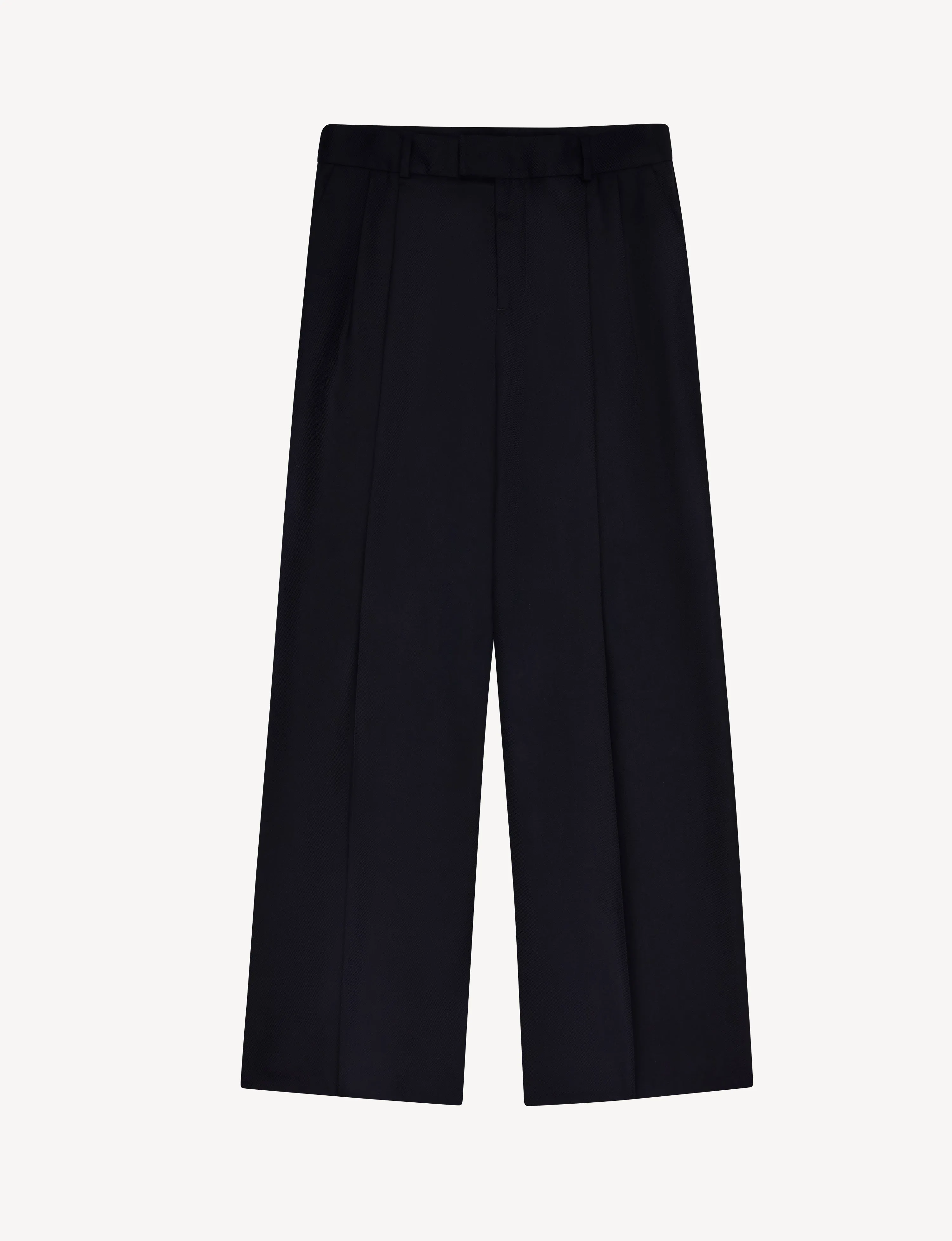 Rampling Trouser: Wool, Navy Blue