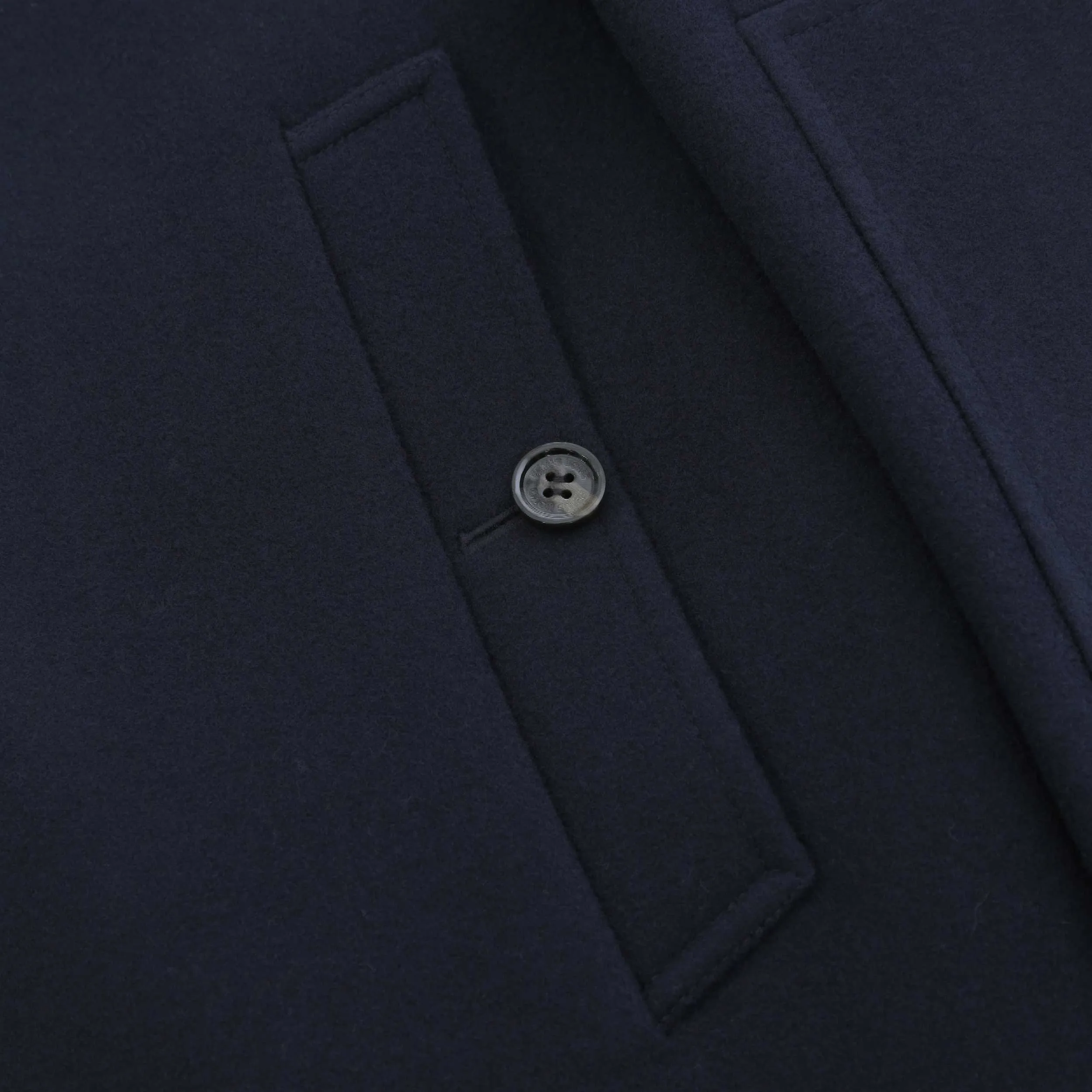 Remus Uomo Lochlan Overcoat in Navy