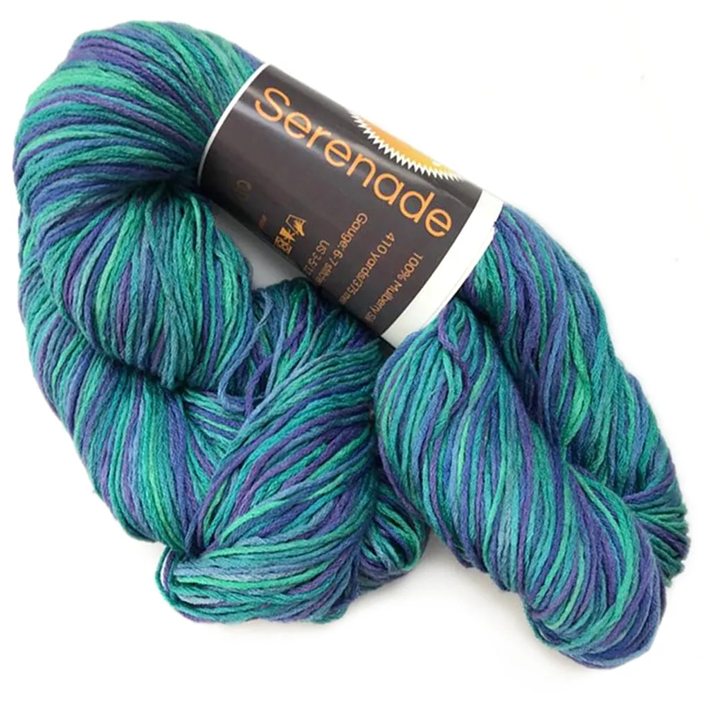 Serenade Hand Painted Silk Yarn by Vijay Fibers