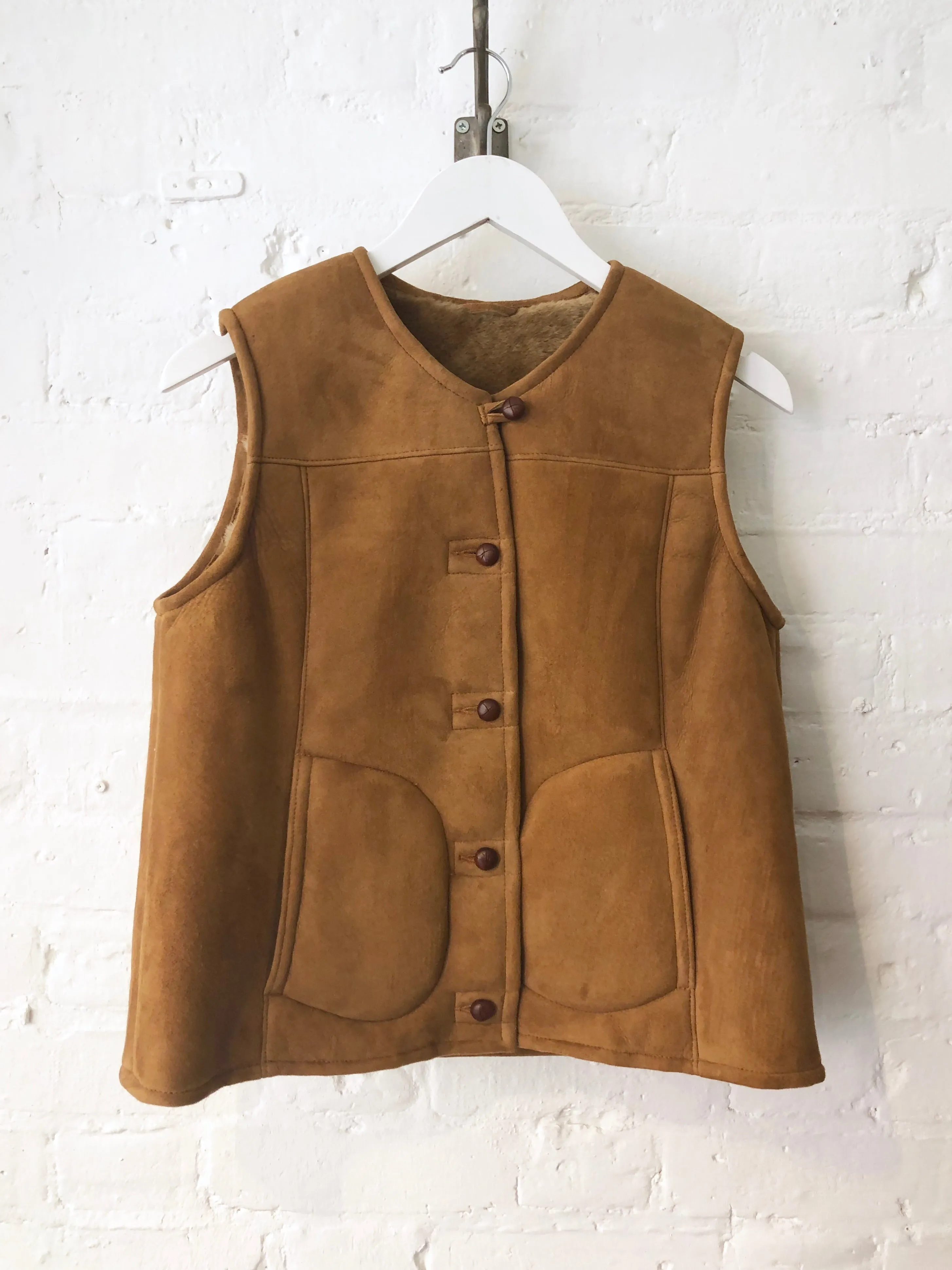 Sheepskin Gilet - Suede