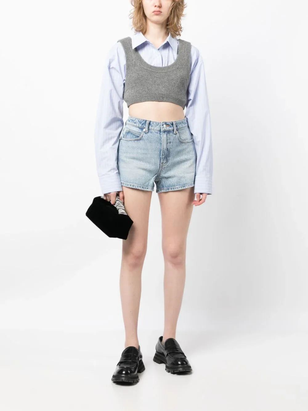 Shorty High-Rise Short In Denim