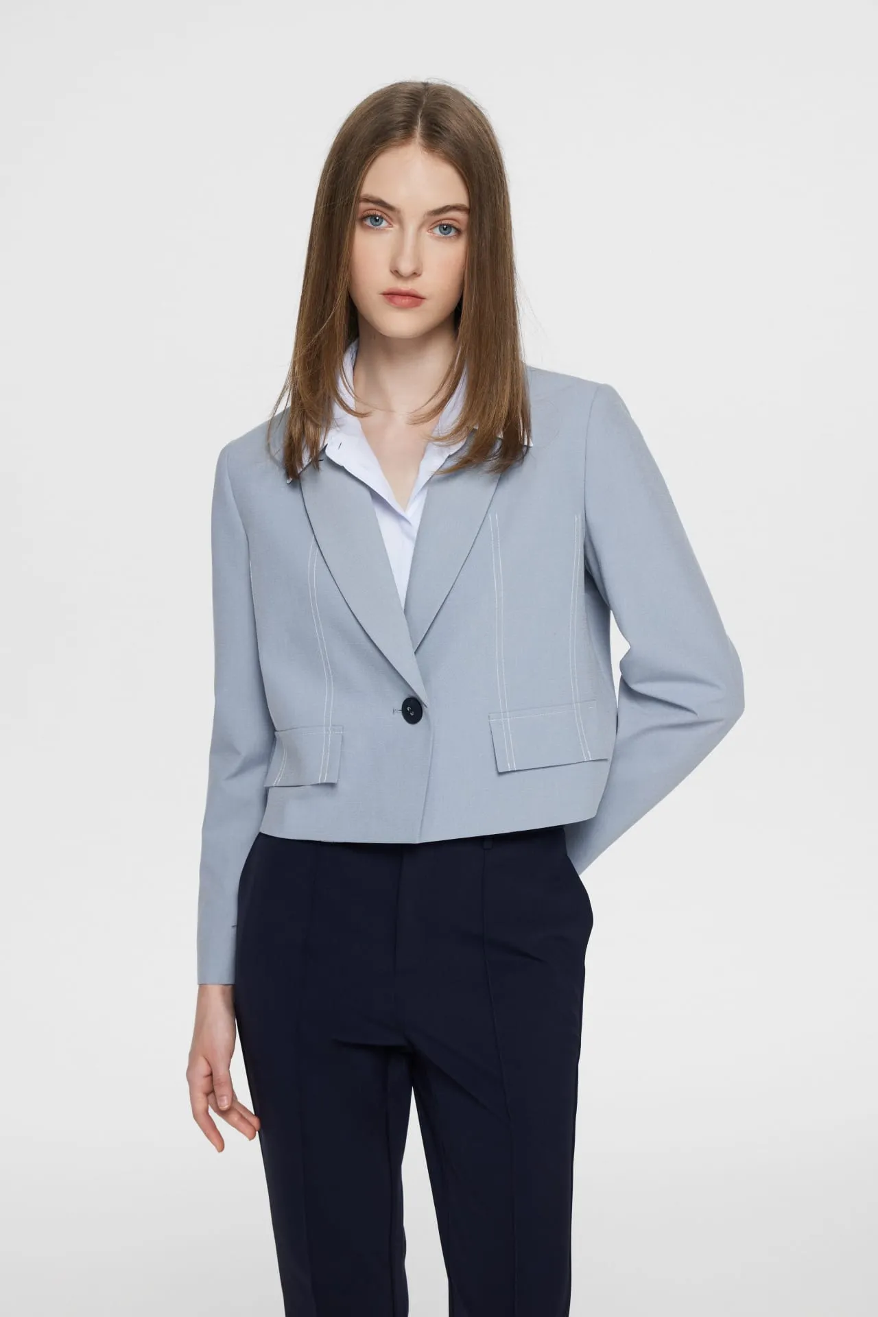 Soft Touch Stretchable Plainweave Blazer