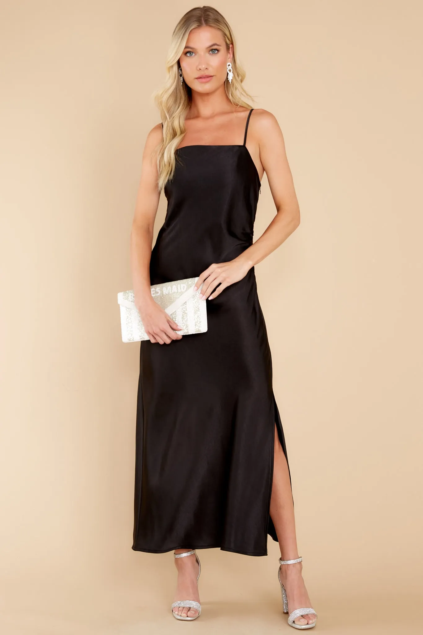 Special Treatment Black Maxi Dress